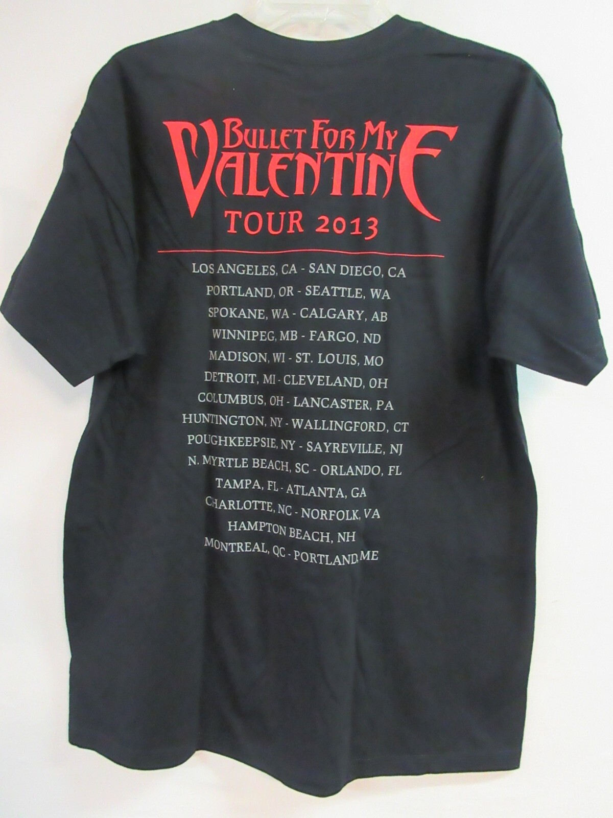 BULLET FOR MY VALENTINE OFFICAL MERCH 2013 BAND CONCERT MUSIC SHIRT LARGE