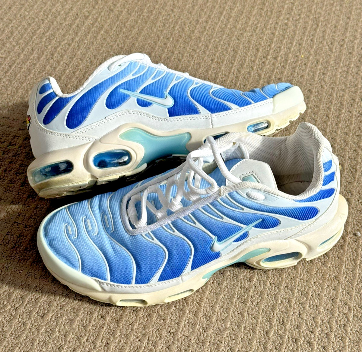 Nike Air Max Plus TN Battle Blue Sky Blue Mens Size 9.5 UK8.5 (852630-411)