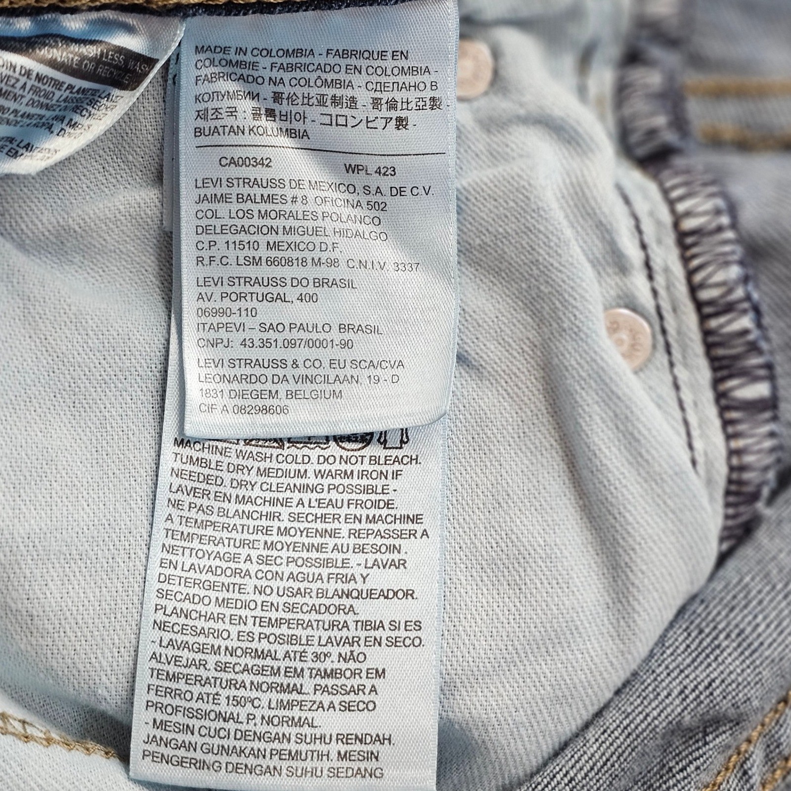 Levi’s 511 Jeans Men’s 32×30 Blue Denim Dark Wash Slim Stretch Skinny Streetwear