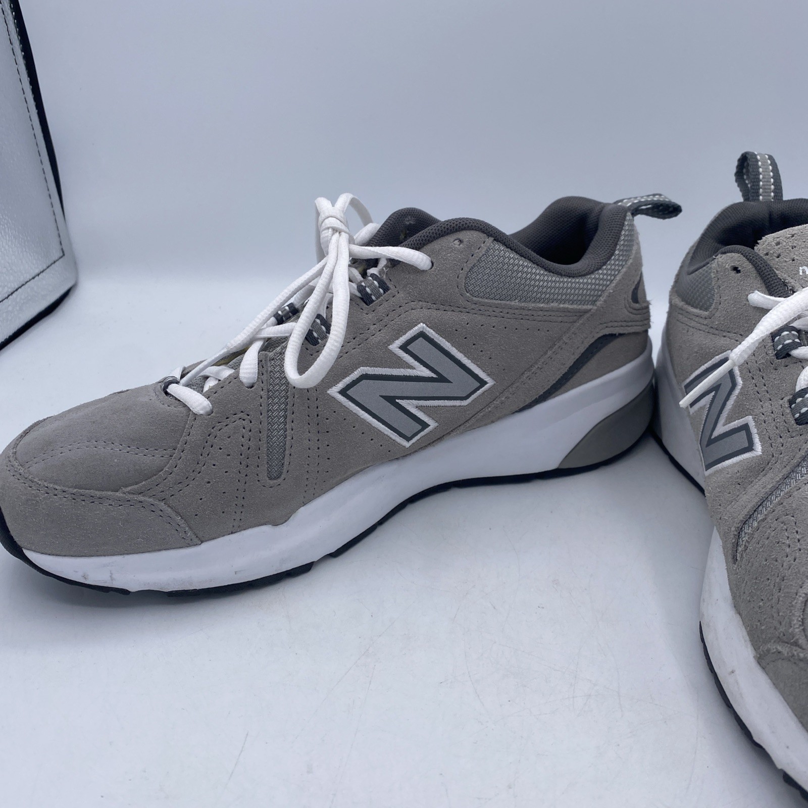 New Balance 608 Castlerock Grey Suede Sneakers Size 8.5 MX608UG5