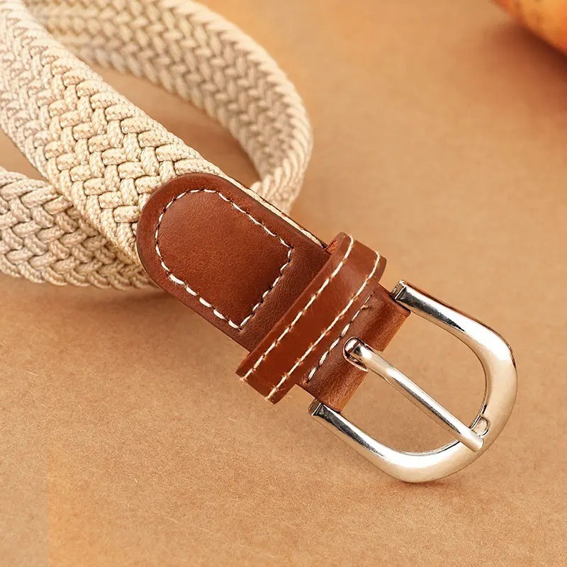 Elastic Fabric Braided Belt,Enduring Stretch Woven Belt for Unisex Men/Women/Jun