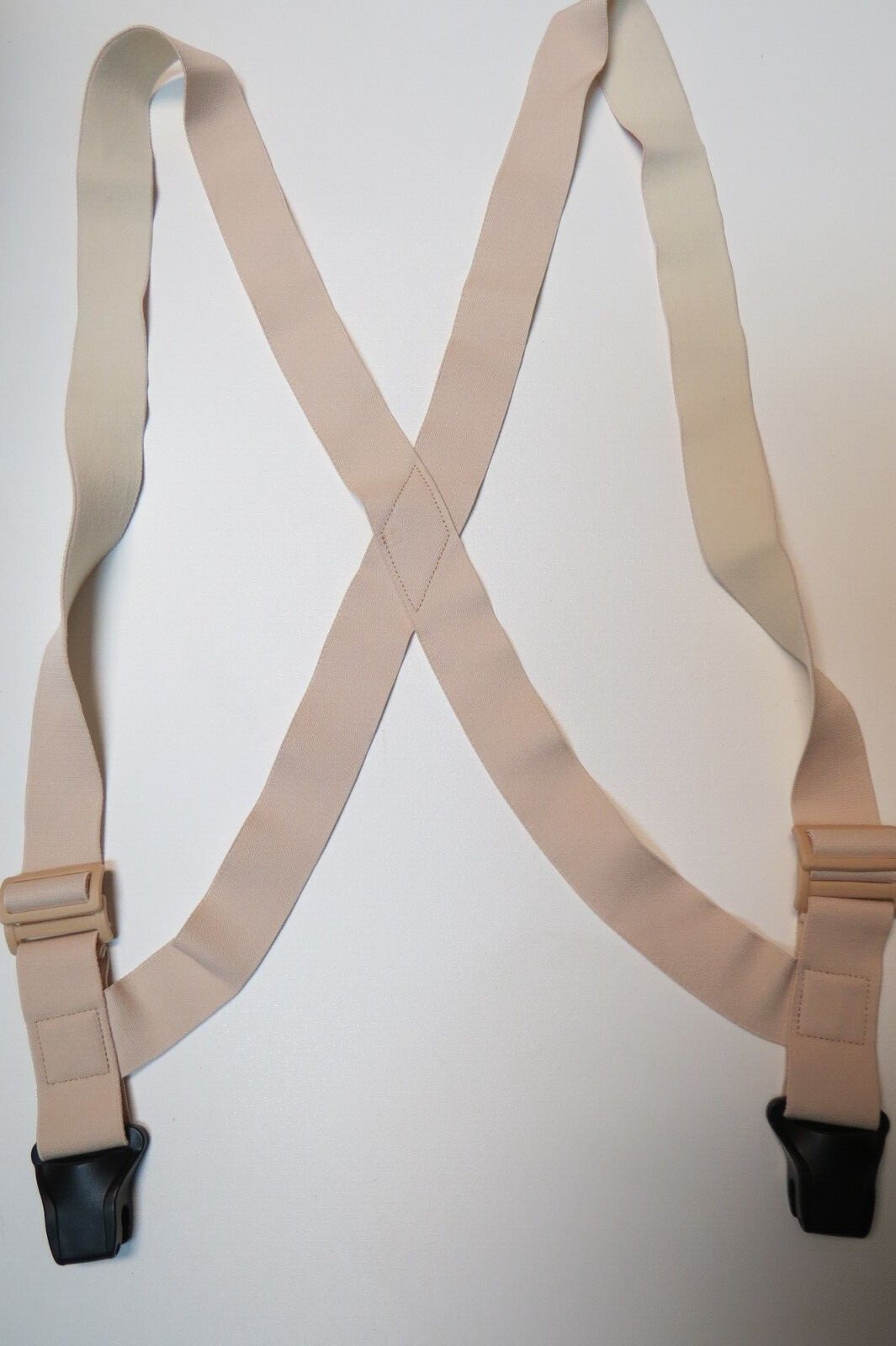 Undergarment Airport Blk SNAP Suspender NO BUZZ. 1-1/2″ Wide SIDE GRIP. USA MADE