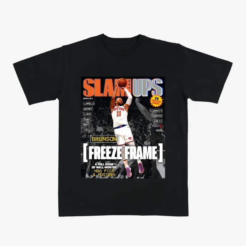 Jalen Brunson Inspired Vintage Basketball Graphic Tee NYC Hoops Shirt