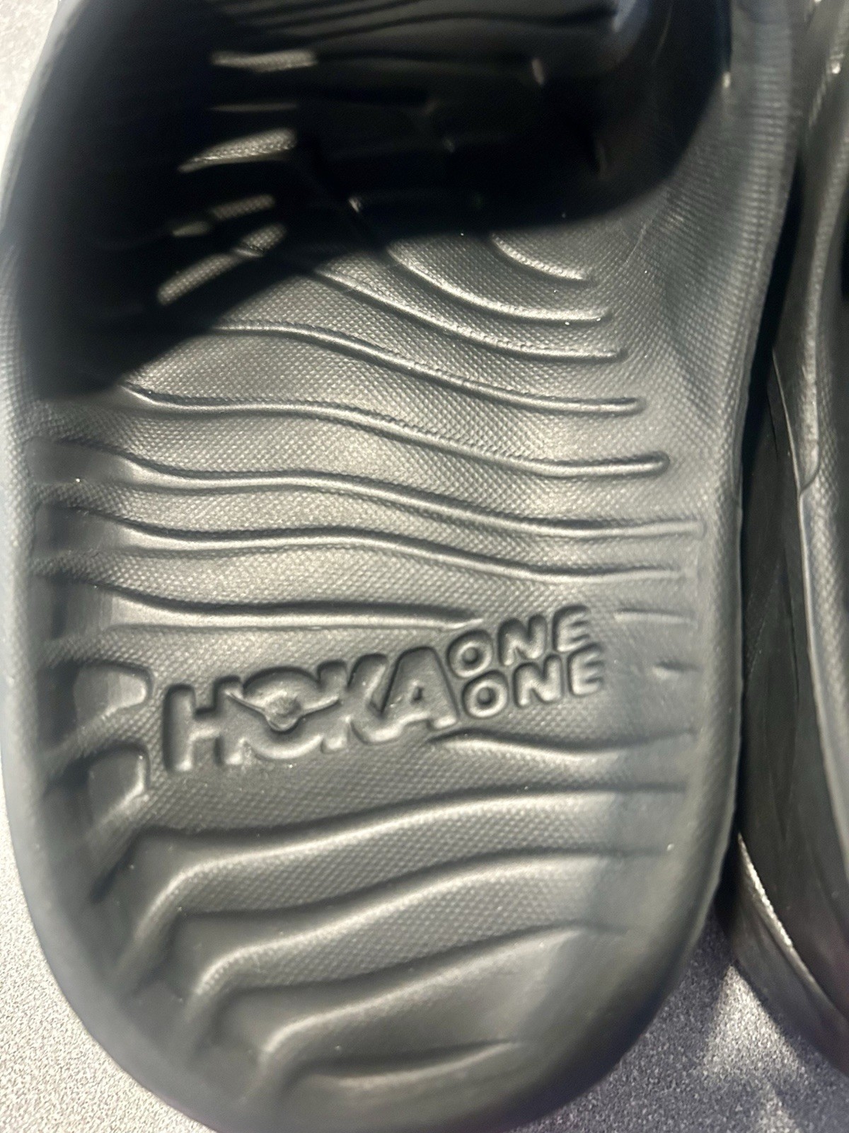 Hoka One One Black Ora Recovery Slides Foam Comfort Sandal Slip In Womens Size 6