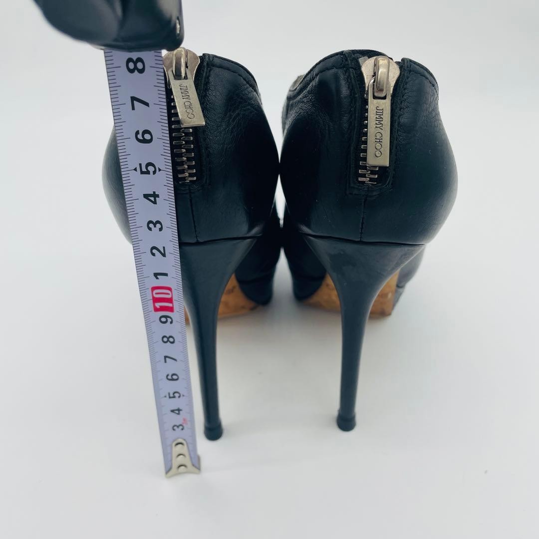 Jimmy Choo Leather Pumps Triple Strap Black Women’s Size EU35/US5