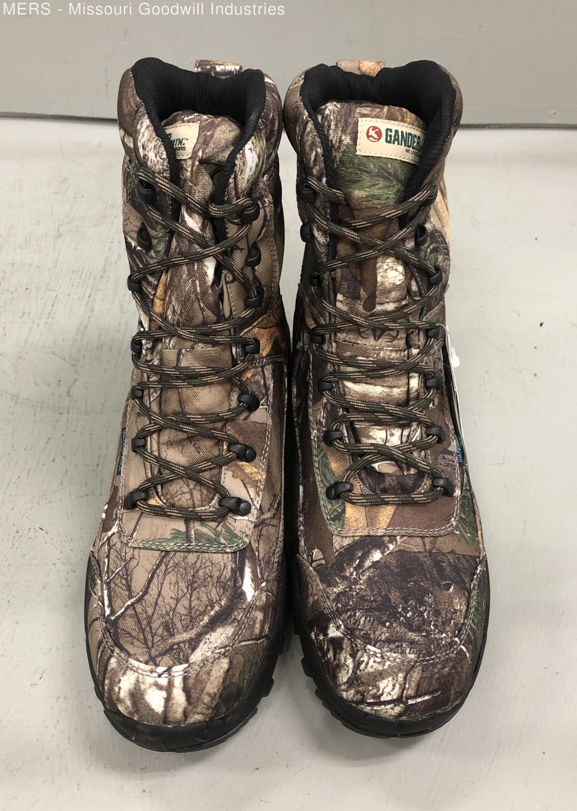 Gander Mens 5540155 12 Camo Man Made Materials Lace-Up Boots