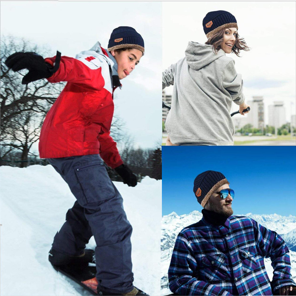 Winter Beanie Hat Scarf Set Fleece Warm Balaclava Snow Ski Cap for Kid Men Women
