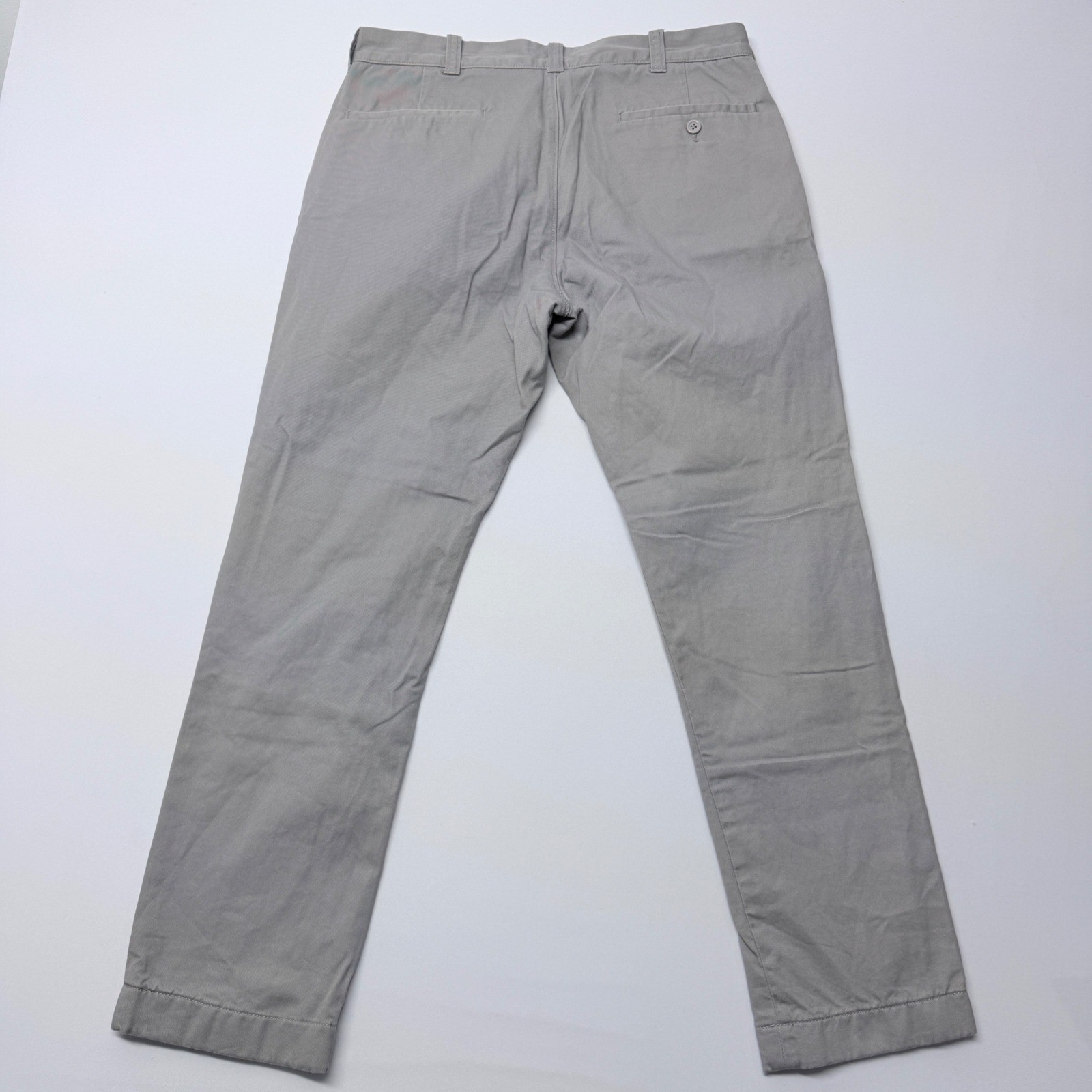 J.Crew The Sutton Slim Straight Chino Pants Mens 32×30 Light Gray Cotton Twill