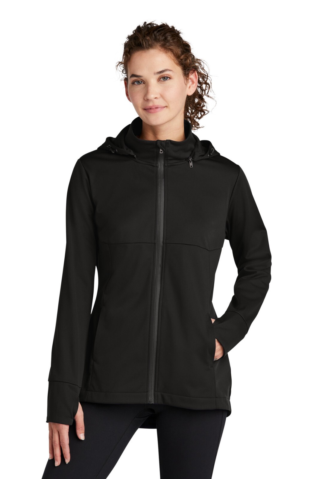 LST980 Sport-Tek Ladies Hooded Soft Shell Jacket XS-4XL New