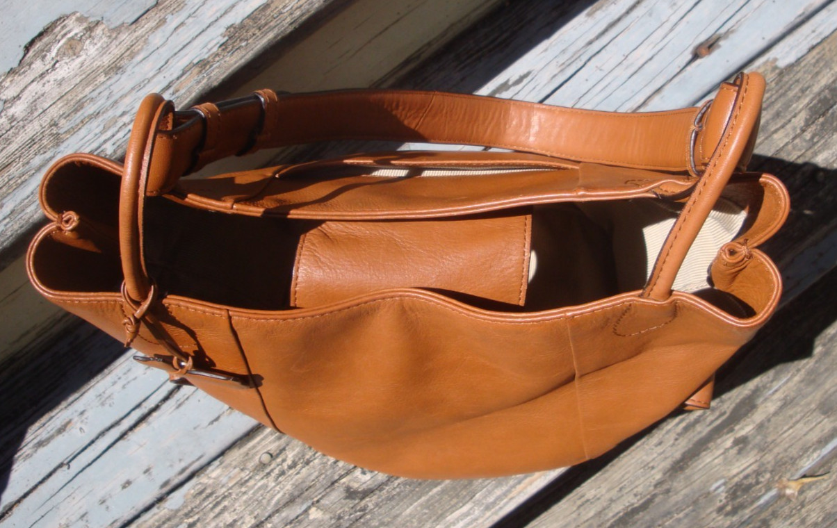 RADLEY LONDON Light Brown Leather Hoho Handbag Shoulderbag Large Tote Purse Boho