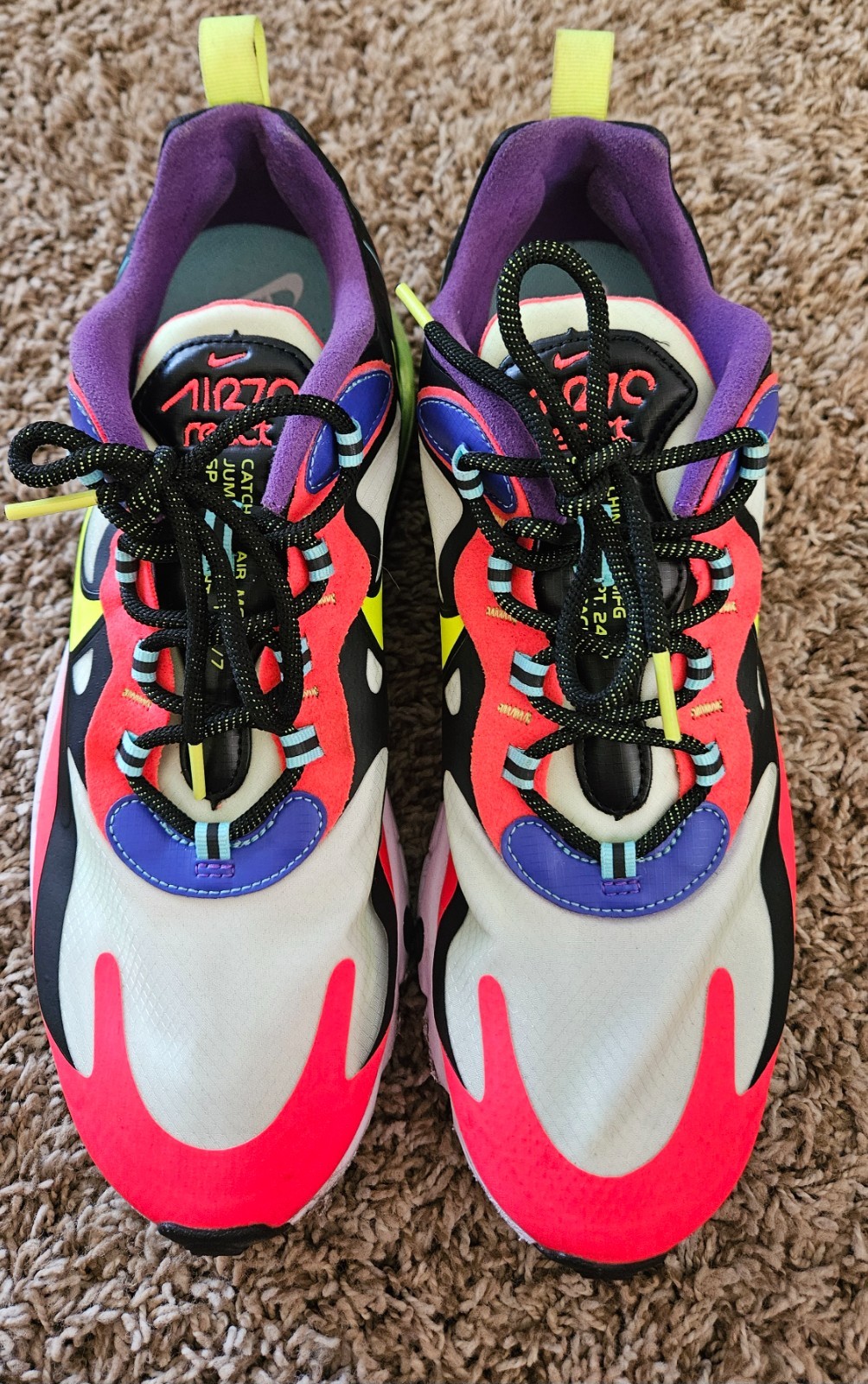 Size 11- Nike Air Max 270 React Parachute only worn twice!