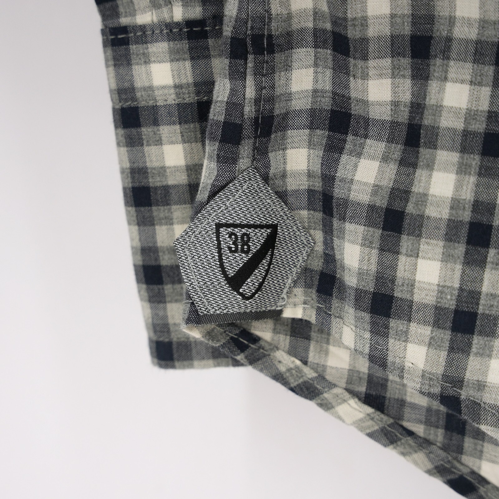 Cremieux Men’s Long Sleeve Shirt XL Gray Navy Check 100% Cotton NWT $79.50