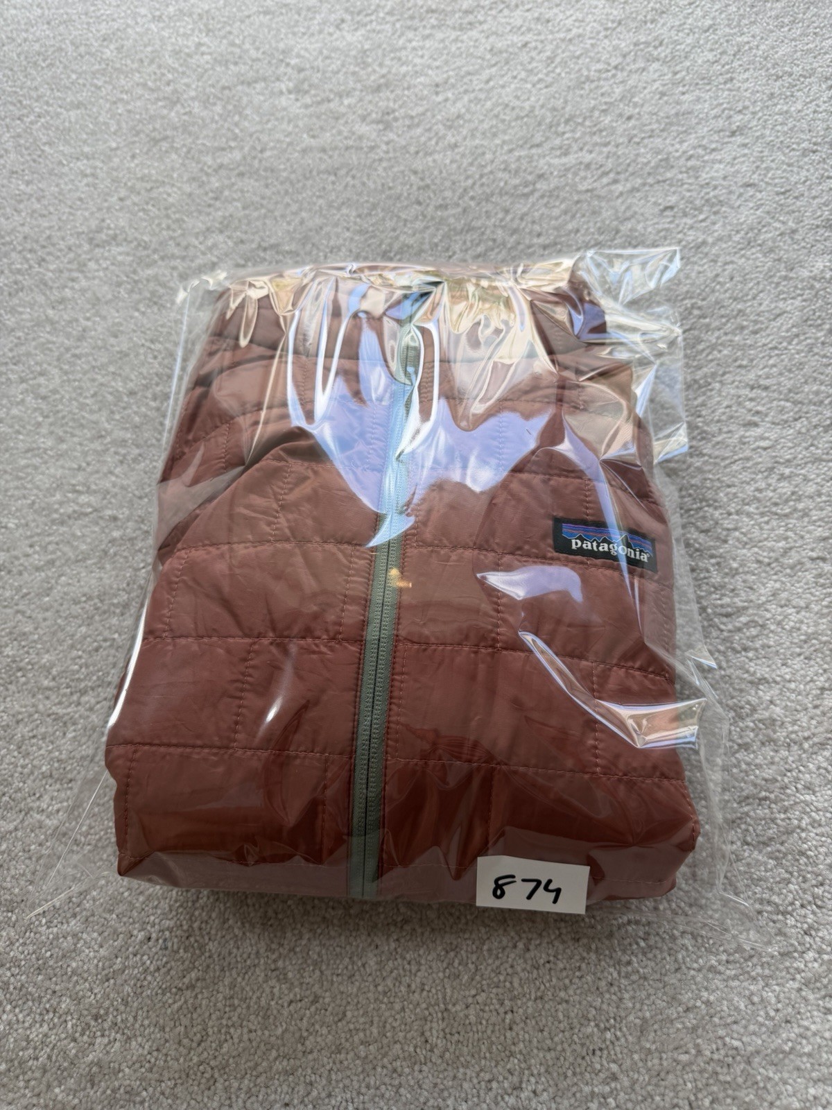 Patagonia Nano Puff Jacket Men’s Quilted Medium Burl Red Full Zip Outdoor 84212