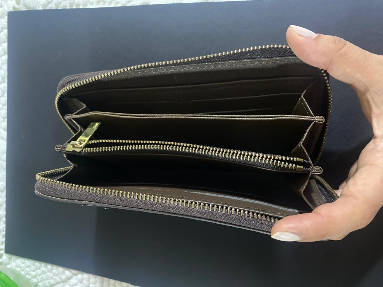 Authentic Gucci GG Supreme Ophidia Long Wallet Zip Around Coin Pocket Unisex