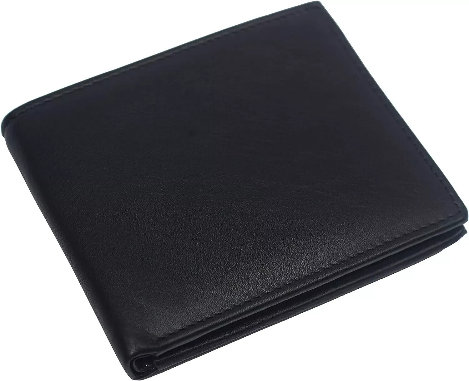 Genuine Leather Minimalist Bifold Wallets For Men RFID Blocking Slim Mens Wallet