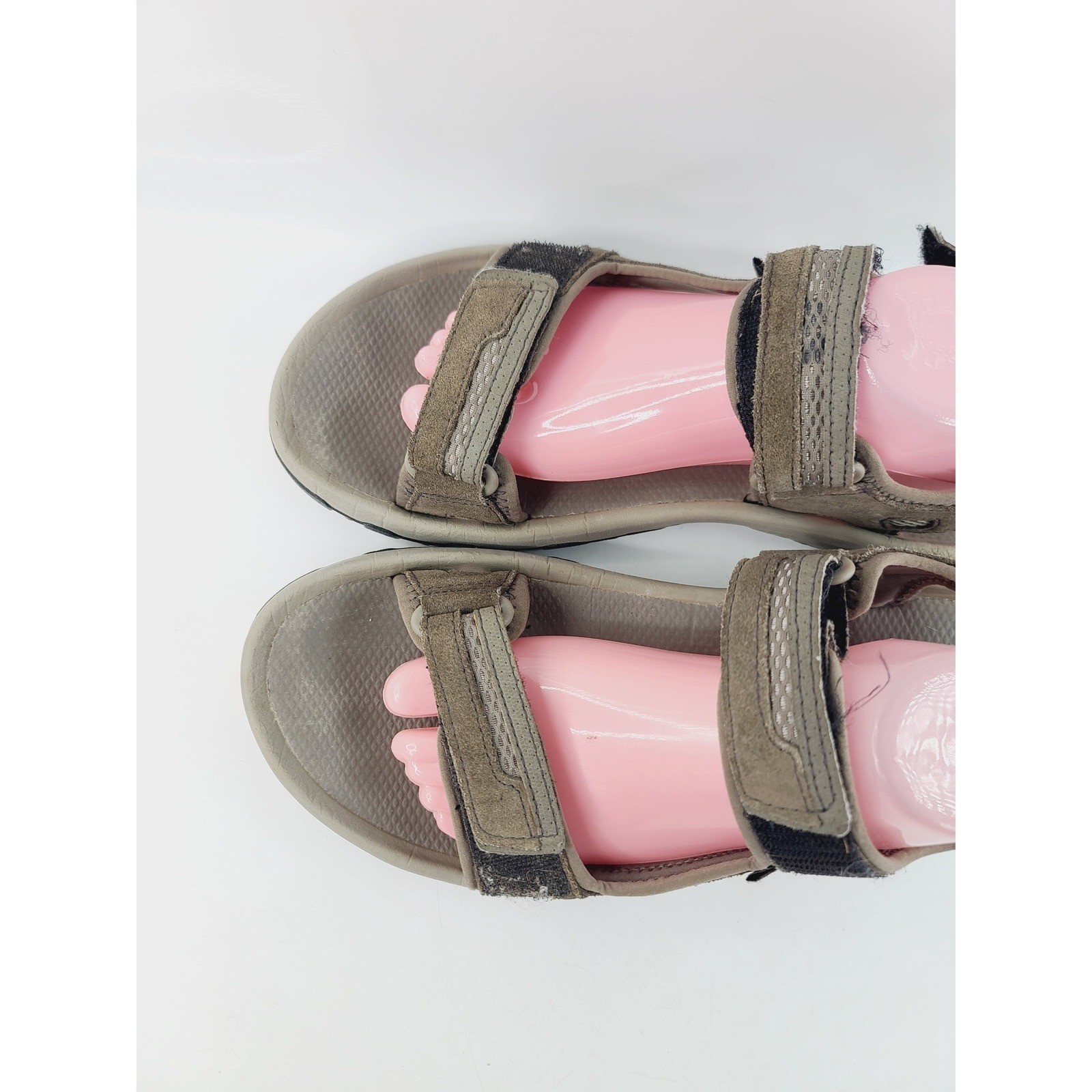 Teva, Solid Open Toe Synthetic Rubber Outdoor, Sport Sandals, Men Size 10 Brown.