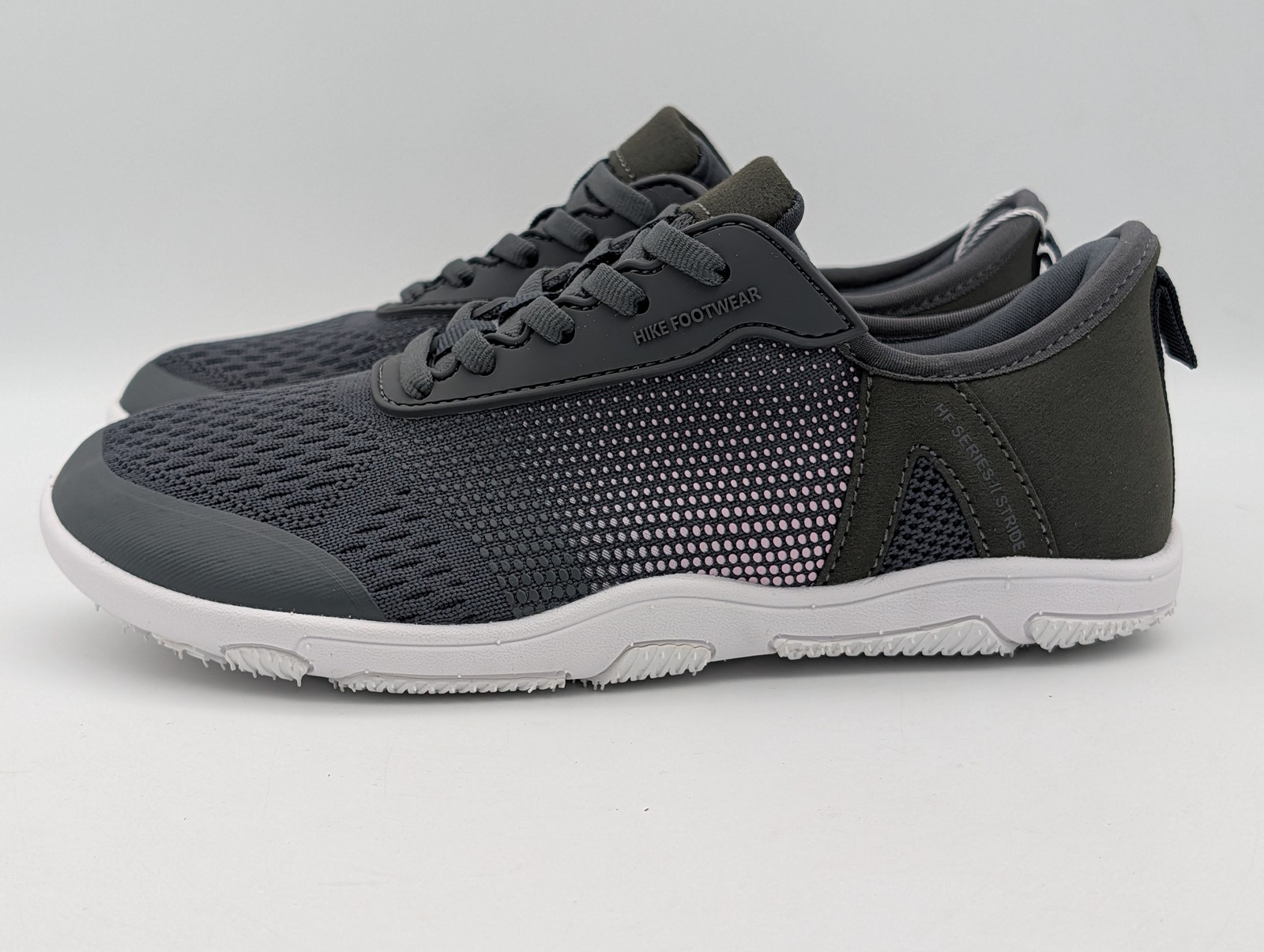 Hike Footwear Dark Grey Womens 6 Mens 4 HF Stride Sneakers Walking Shoes