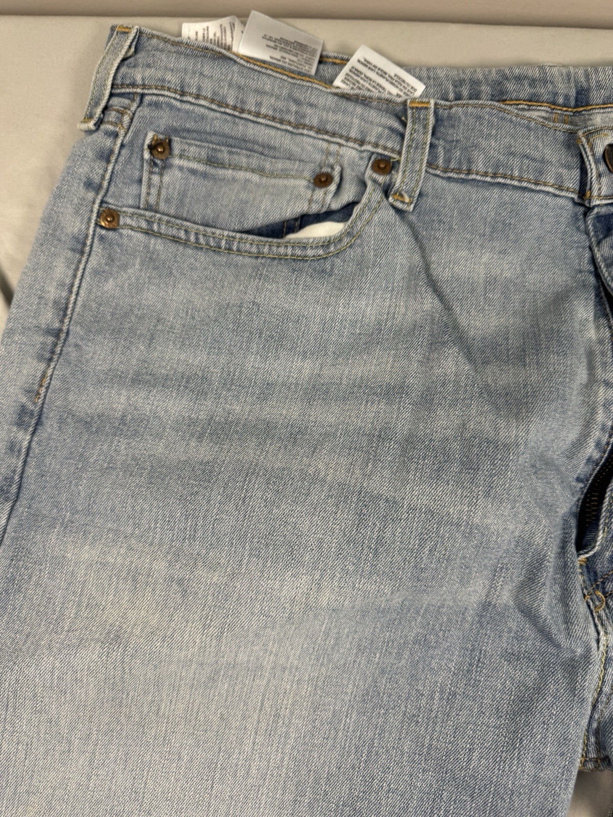 Levi’s 505 Regular Fit Jeans Men’s 40×30 Light Wash Straight Leg Denim