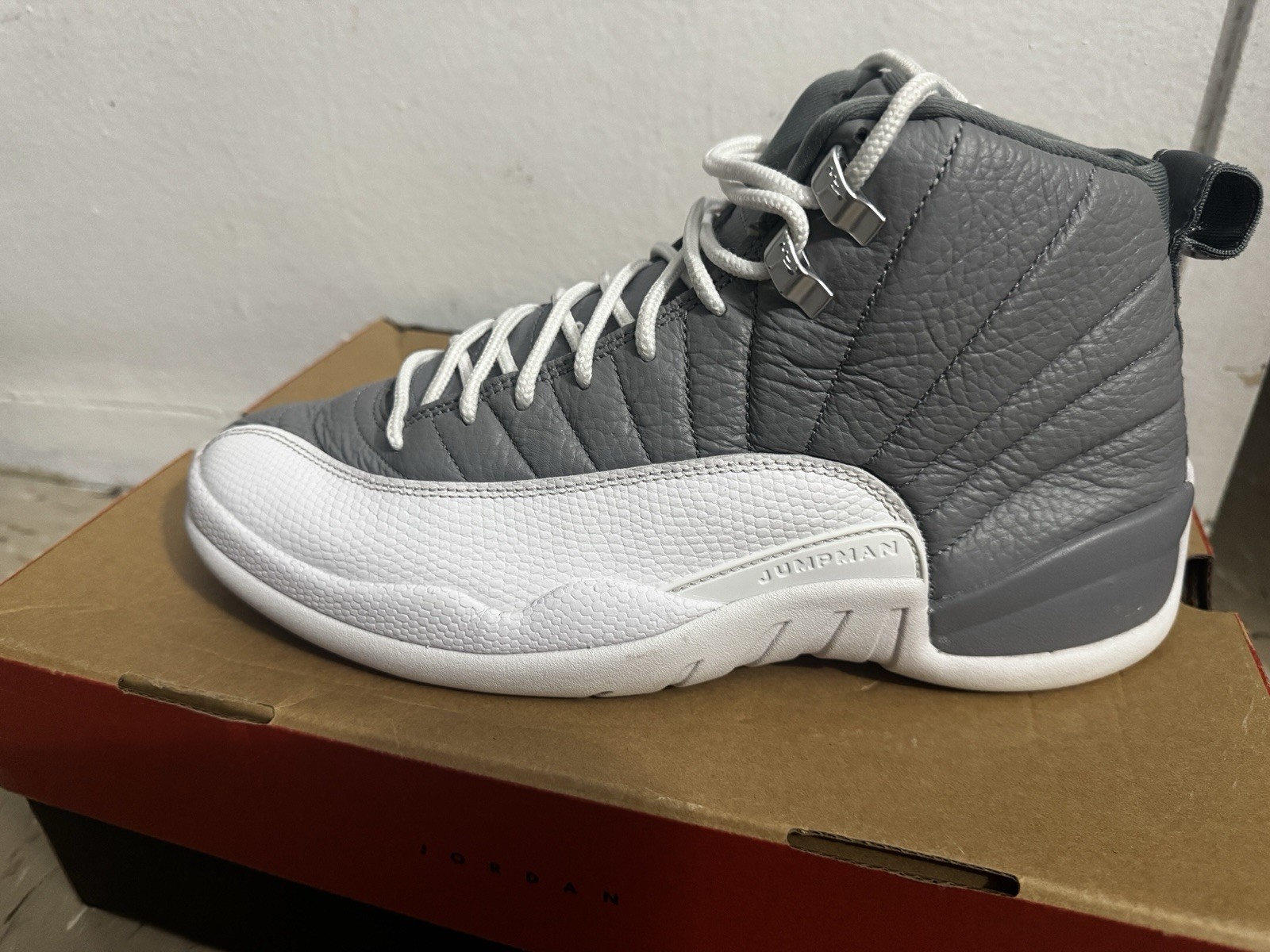 Jordan Air Jordan 12 Retro Stealth Gray/White Men’s High Top 2022 CT8013-015