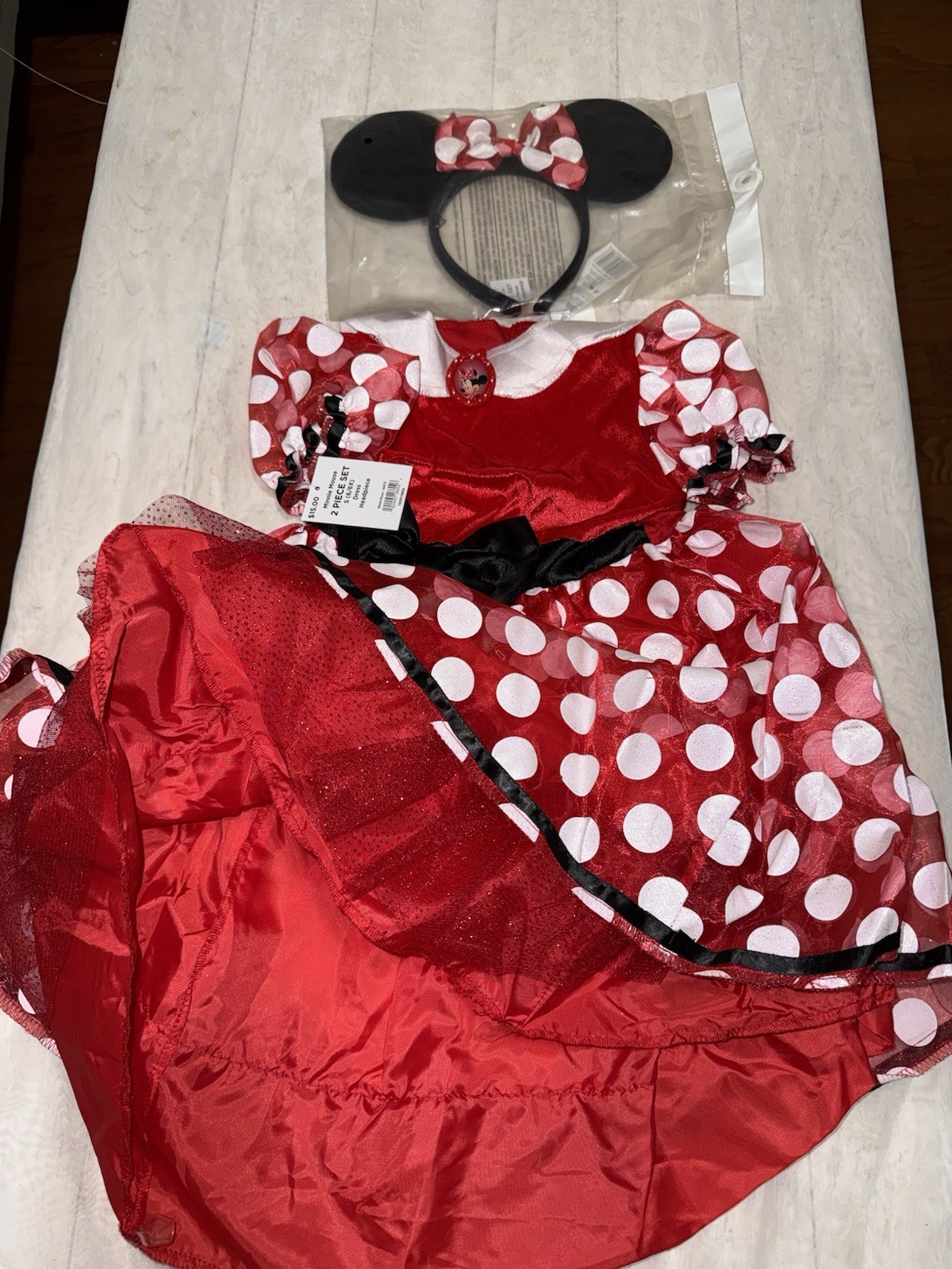 Disney Classics Girls’ Minnie Mouse Costume Dress Sizes S(6/6X)