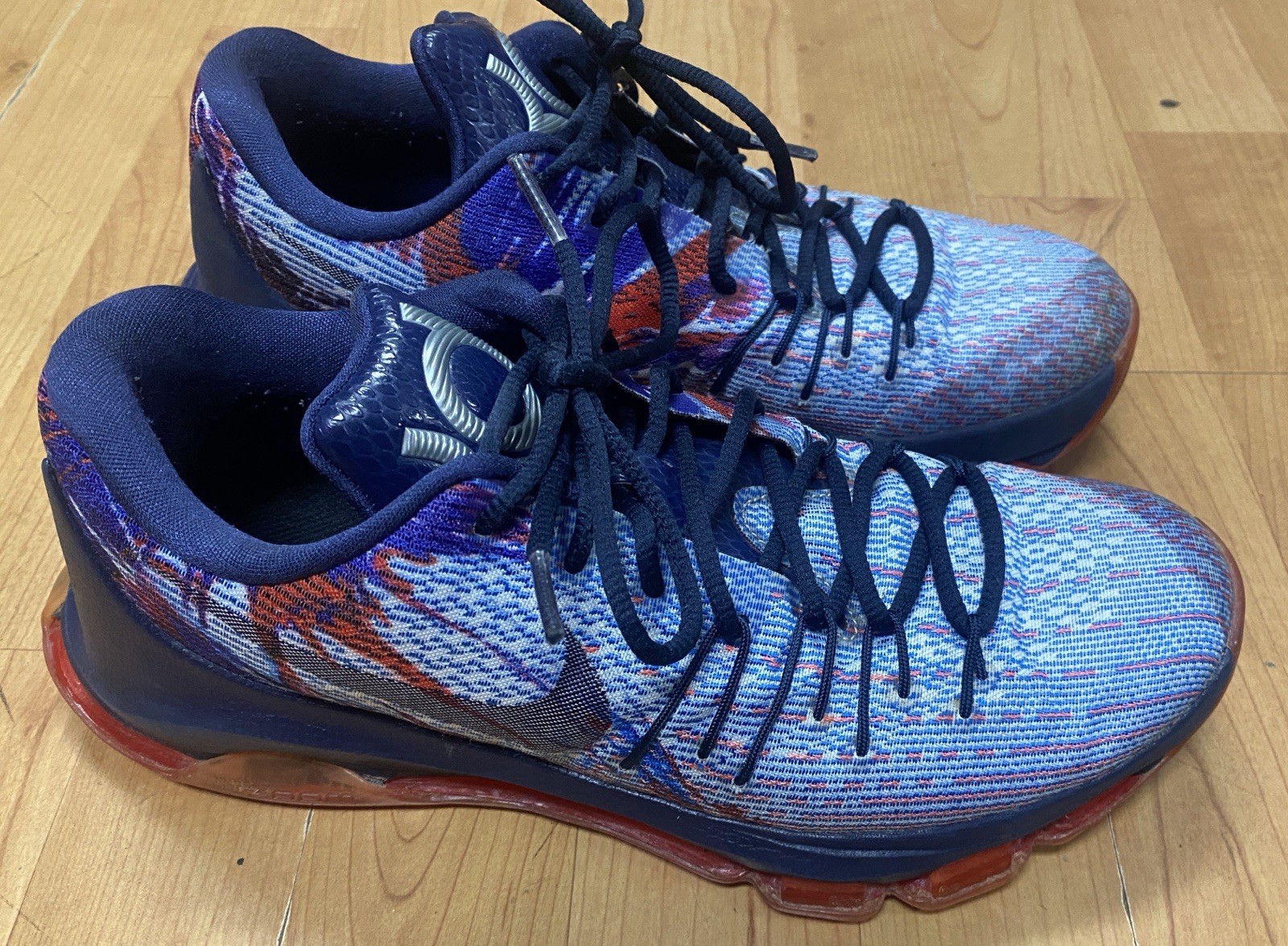 Nike Kd 8 Independence Day Basketball Shoes Sneakers 749375-446 Size 8