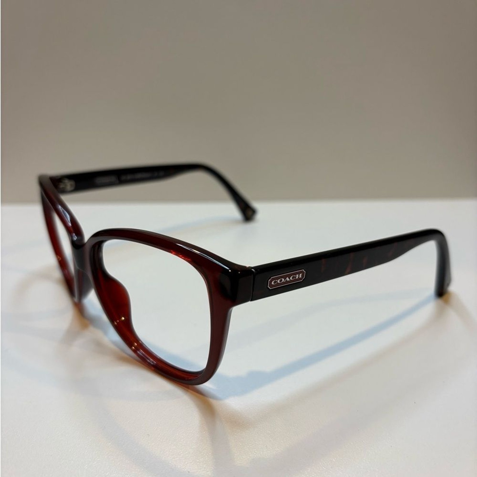 COACH SUNGLASSES FRAME ONLY HC8074 (L065 Robyn) 5147/68 (Burgundy/Dark Tortoise)