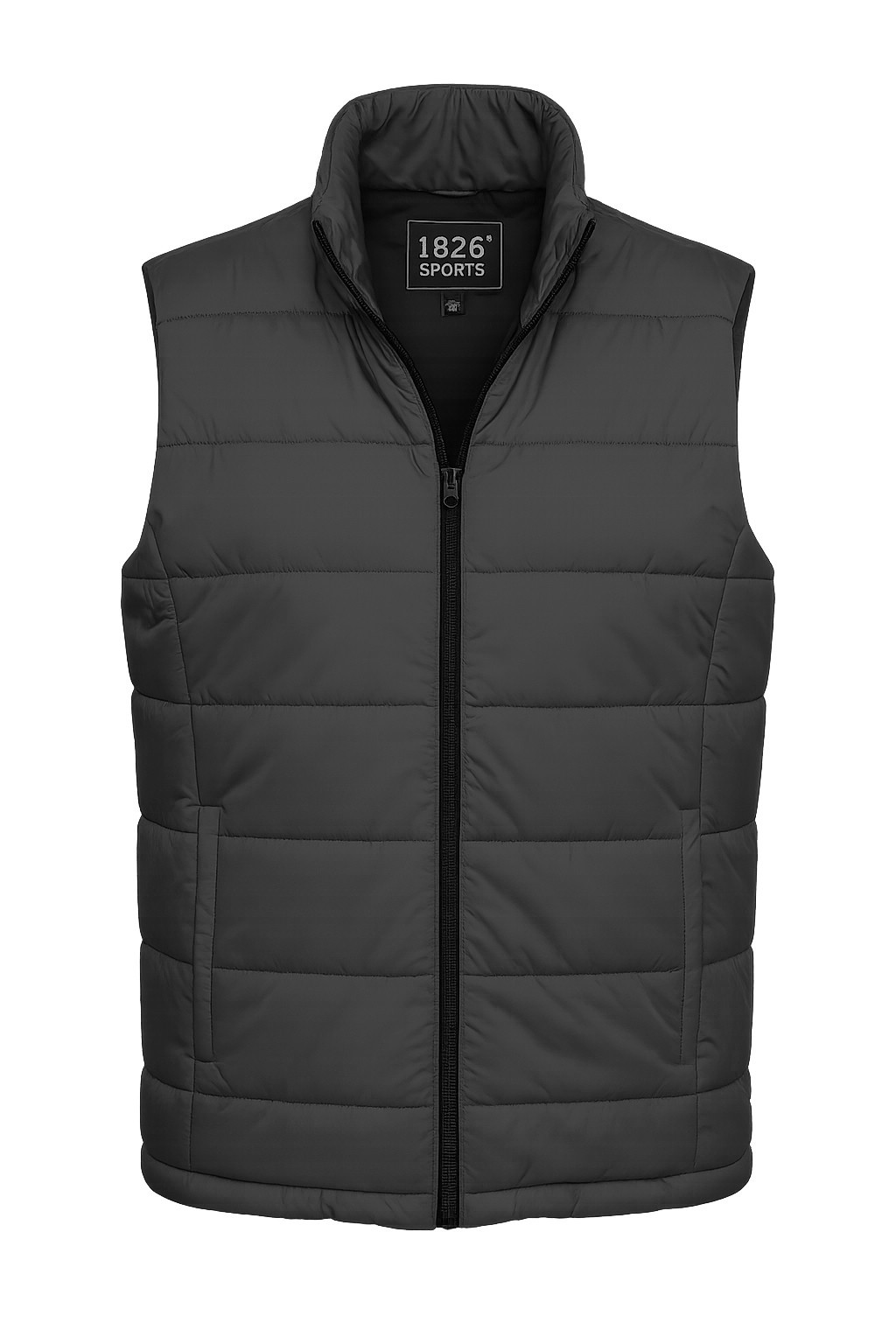 1826 Sports Men’s Quilted Puffer Vest, Lightweight Stand Collar, Multiple Colors