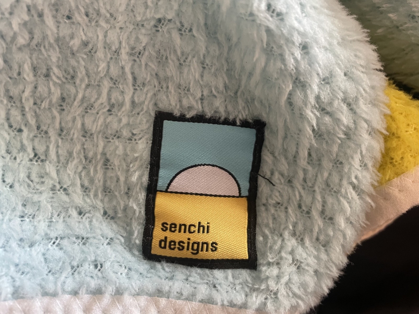 Senchi Designs Hoody – Alpha 120 – Light Blue, Bright Yellow – Men’s XL