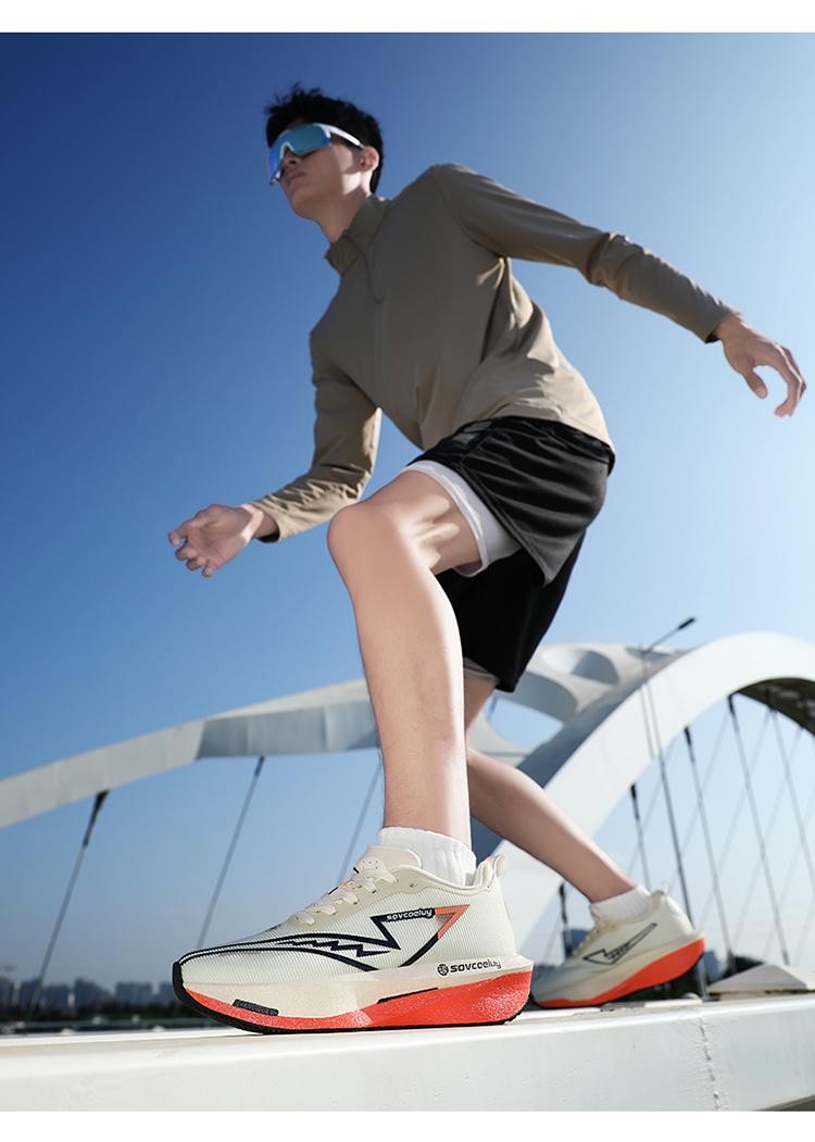 Running Shoes Carbon Board Speciality Marathon Men Sports Breathable Lightweight