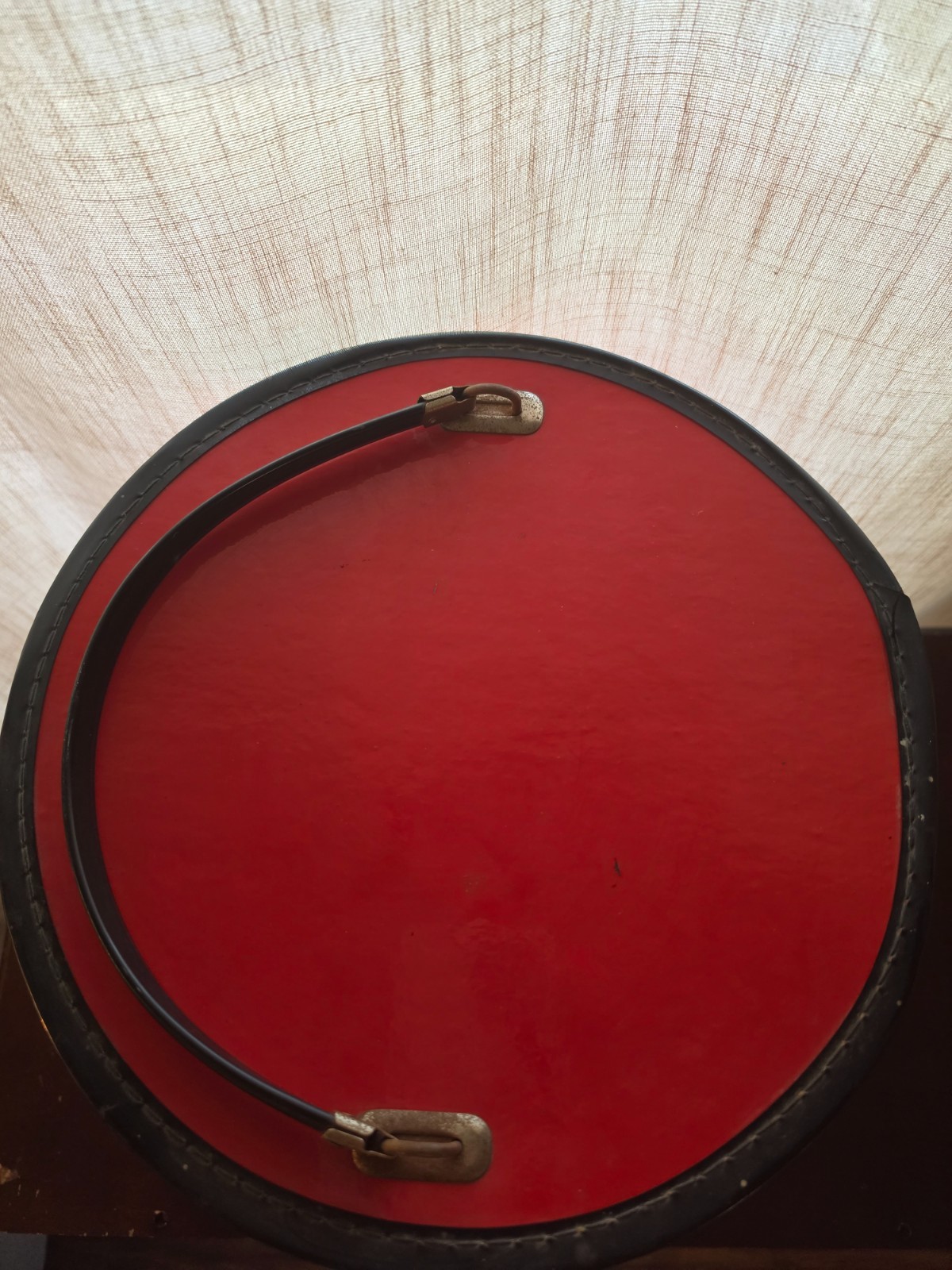 1960’s Bagmaster Hat Box Miami Florada USA 10″x10″ Red Handle HTF Rare