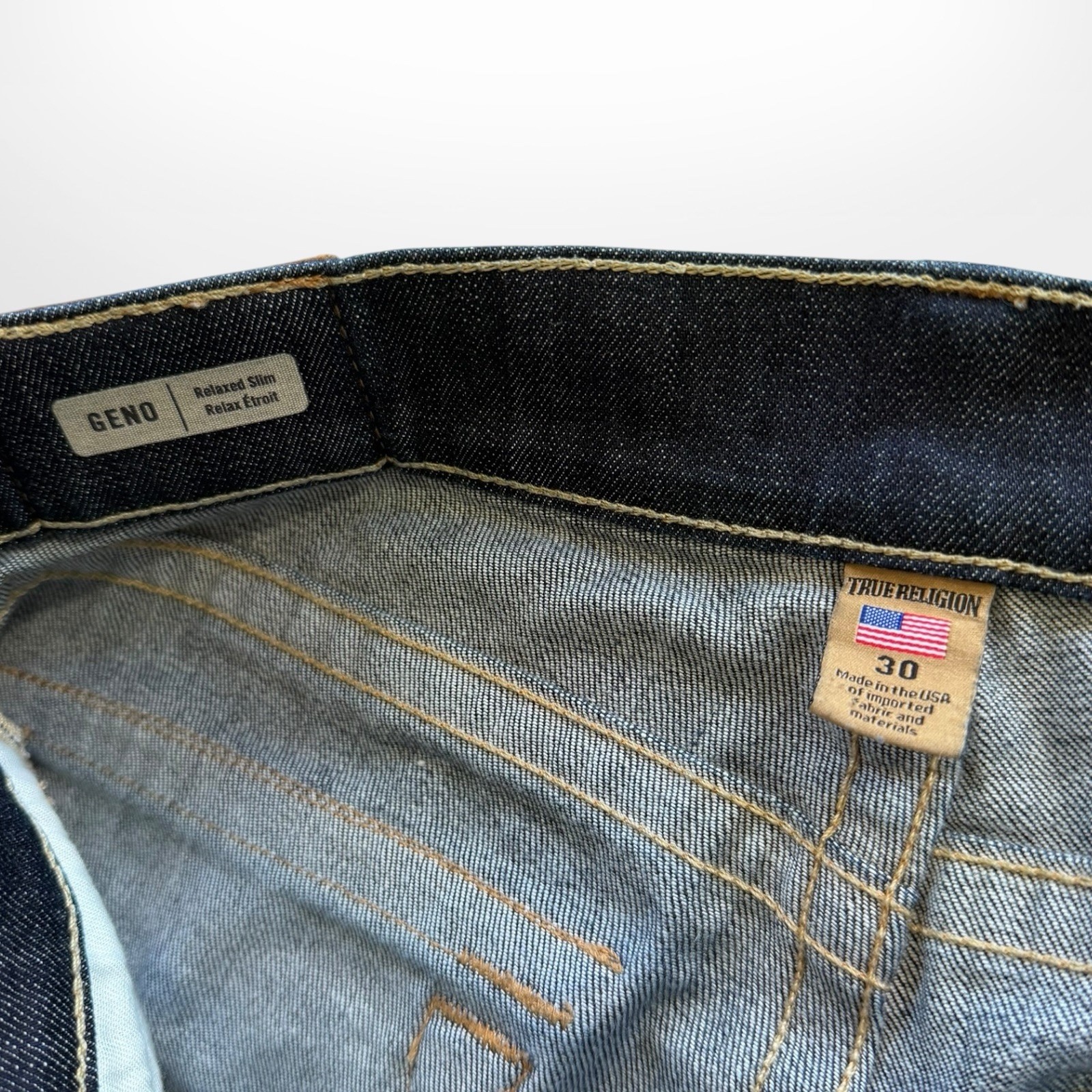 True Religion Men’s Geno Relaxed Slim Jeans Size 30