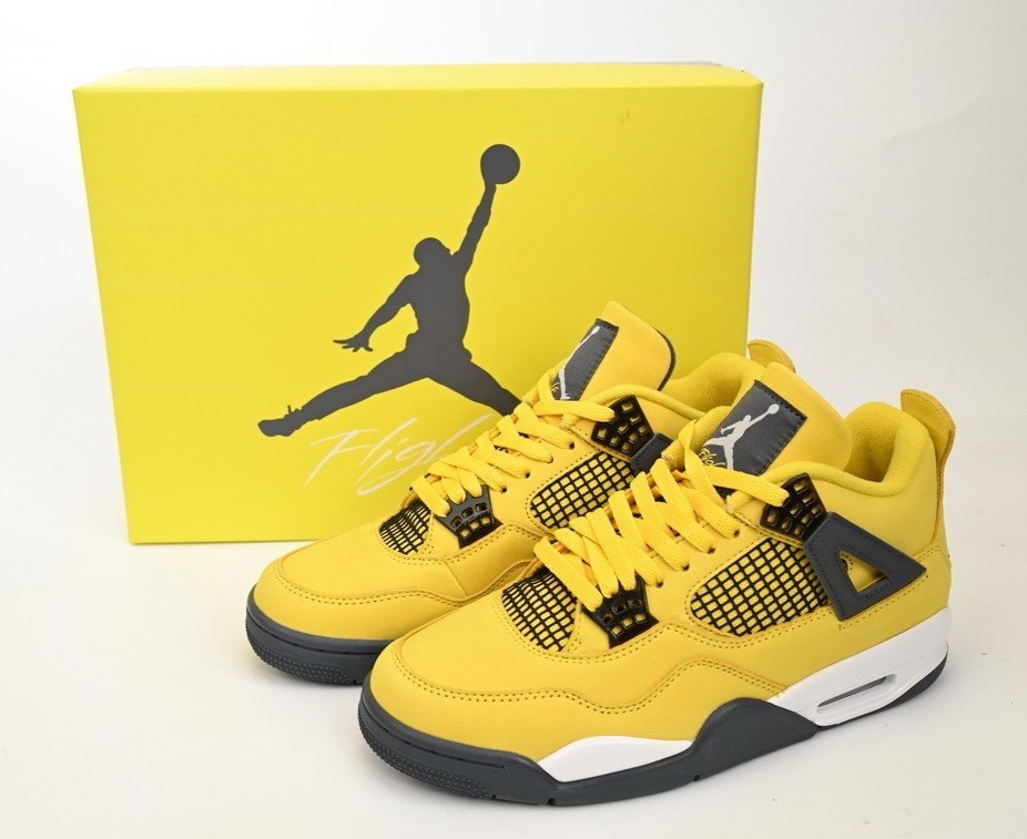 Jordan 4 Retro “Tour Yellow” Men’s Mid Top Basketball Shoes