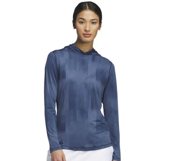Adidas Women’s Ultimate365 Printed Hoodie 2XL Long Sleeve Preloved Ink Blue NWT
