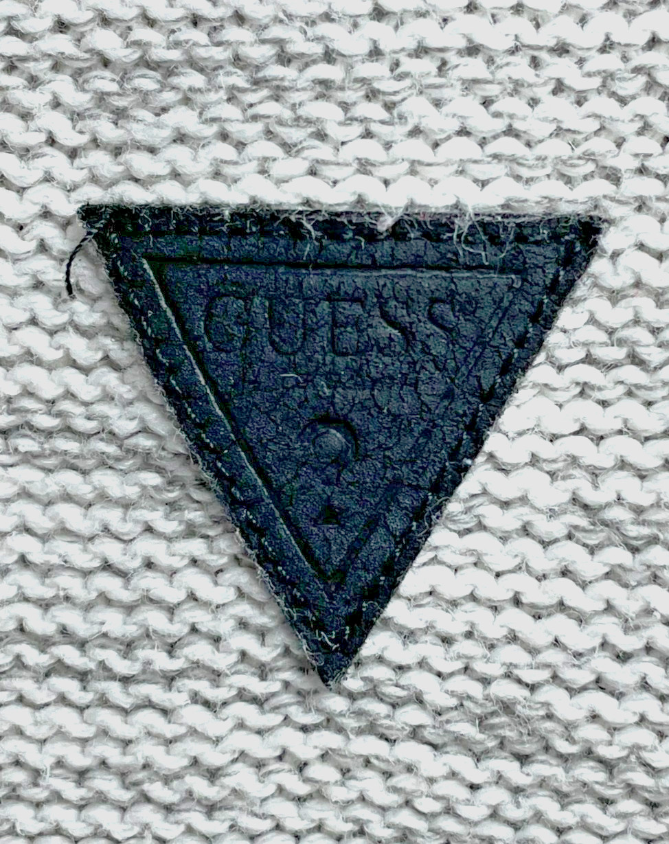 GUESS Los Angeles Zip Front Knit Sweater Jacket Gray Cotton Blend Women’s M