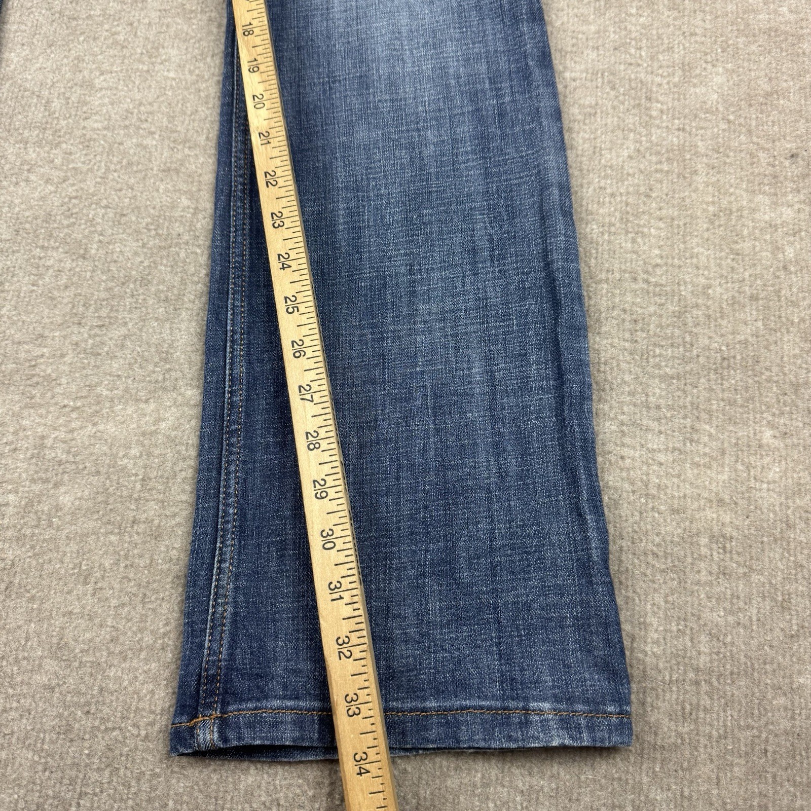 Wrangler Boot Cut Jeans Womens 7×34 Blue Stretch Denim Mid Rise Western 30×34