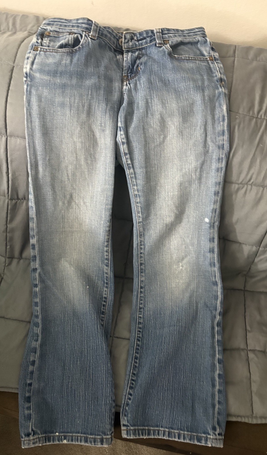 Polo Jeans Co. Ralph Lauren Women’s Blue Denim Stretch Straight Jeans, 4