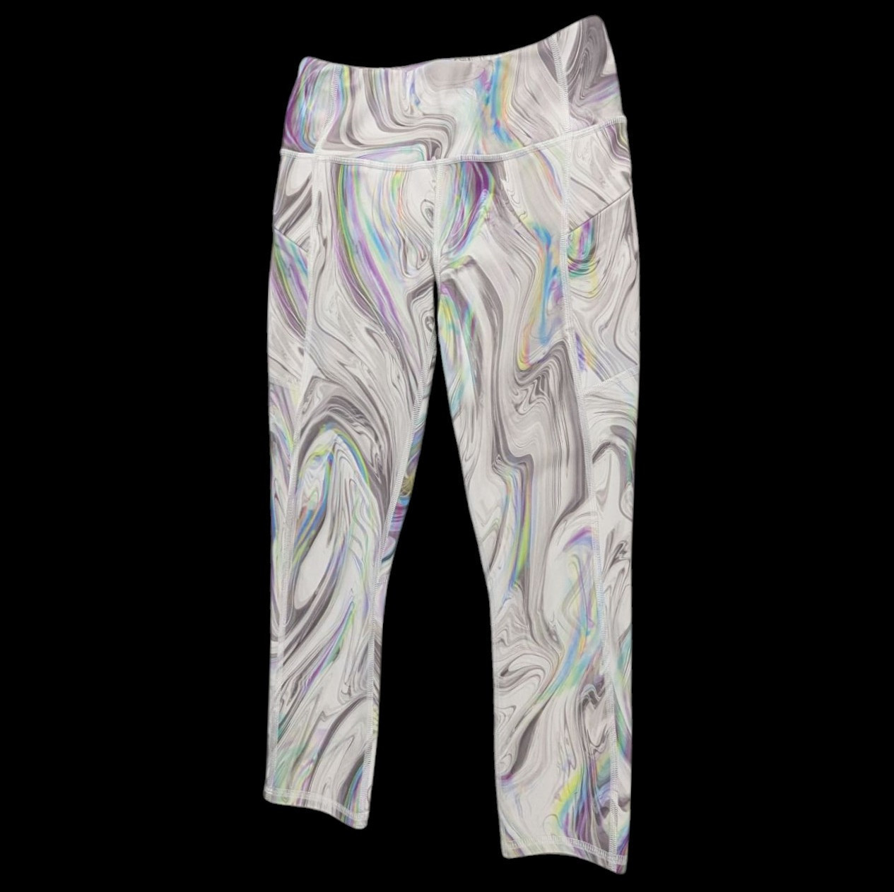 Athleta Contender Opal Capri Leggings Women’s Size XXS Tight Pockets Drawstring