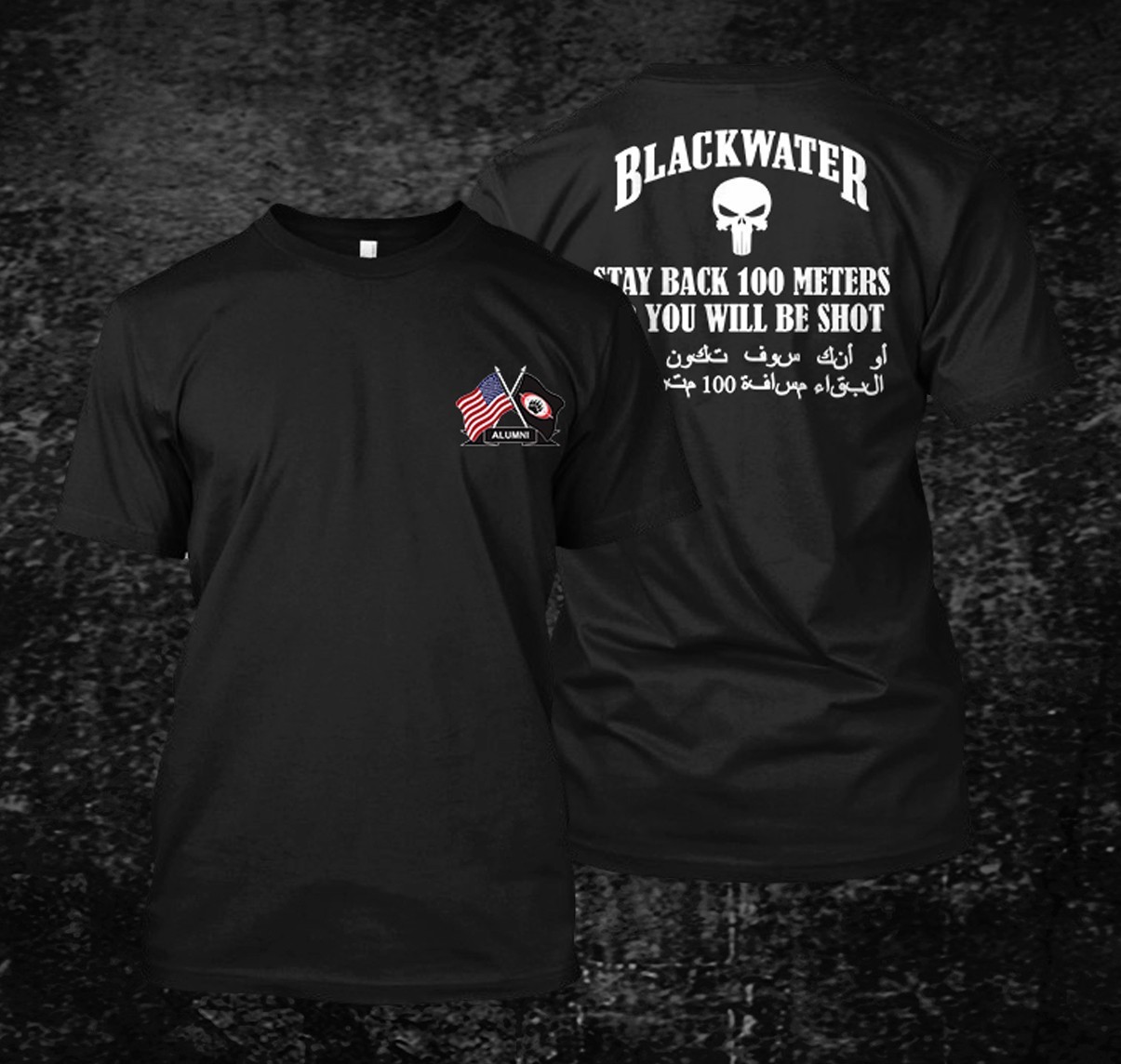 Blackwater Alumni Academi Logo Private Company Army Military Unisex T-Shirt