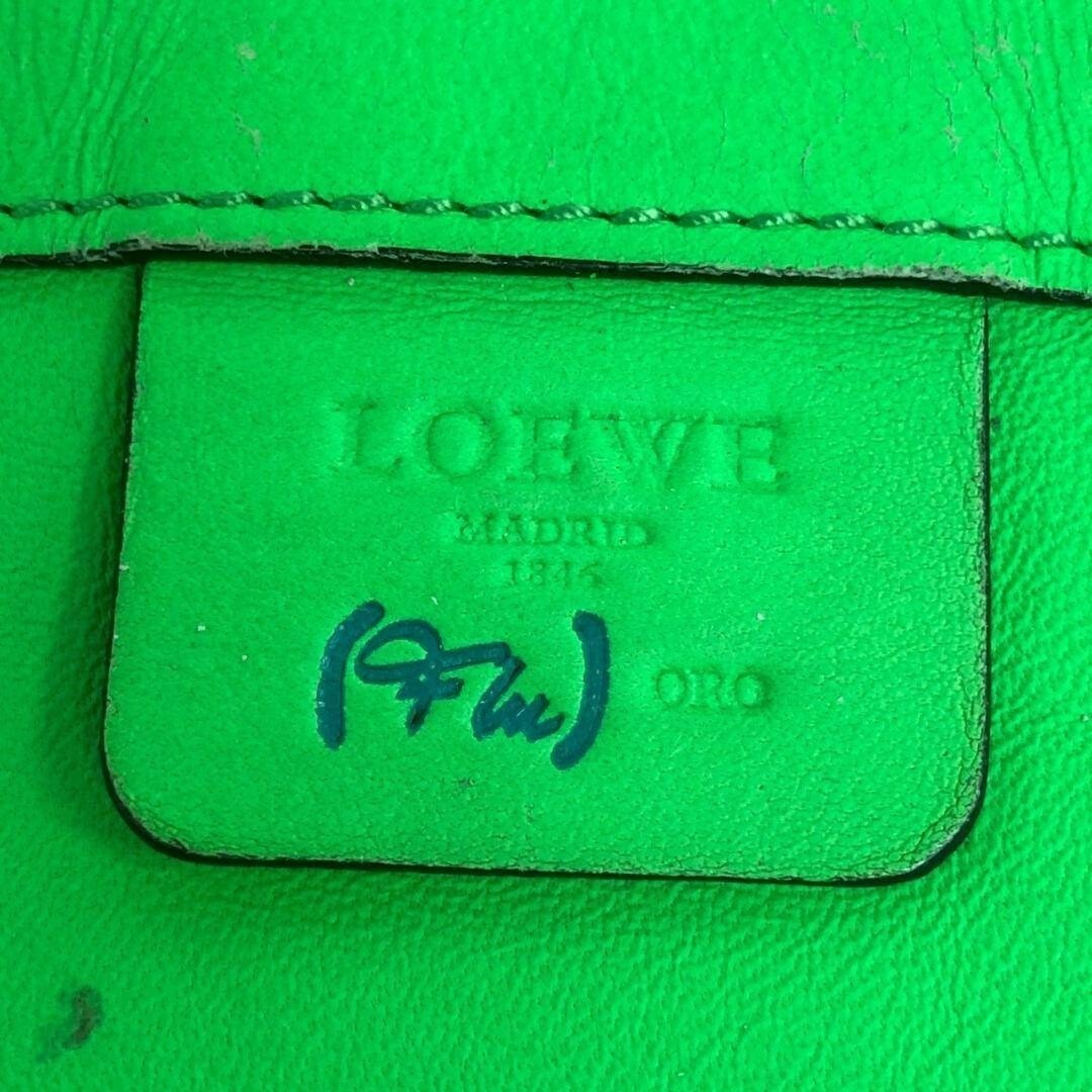 LOEWE Tote bag Anagram Leather Beige Vintage Authentic From Japan