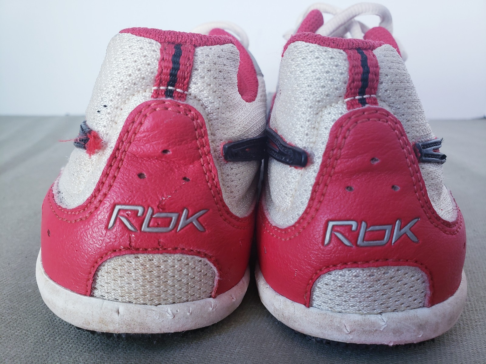 VTG REEBOK Track Field Athletic Shoes Sprinting Spikes Sz.7 RA 706 FLU 30-173872