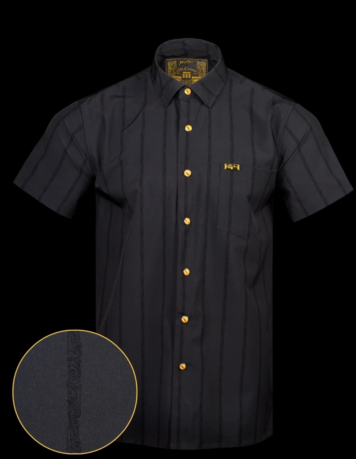 Retro Rifle The Capone Button Down (Pearl Snaps). Men’s X-LARGE- New In Bag