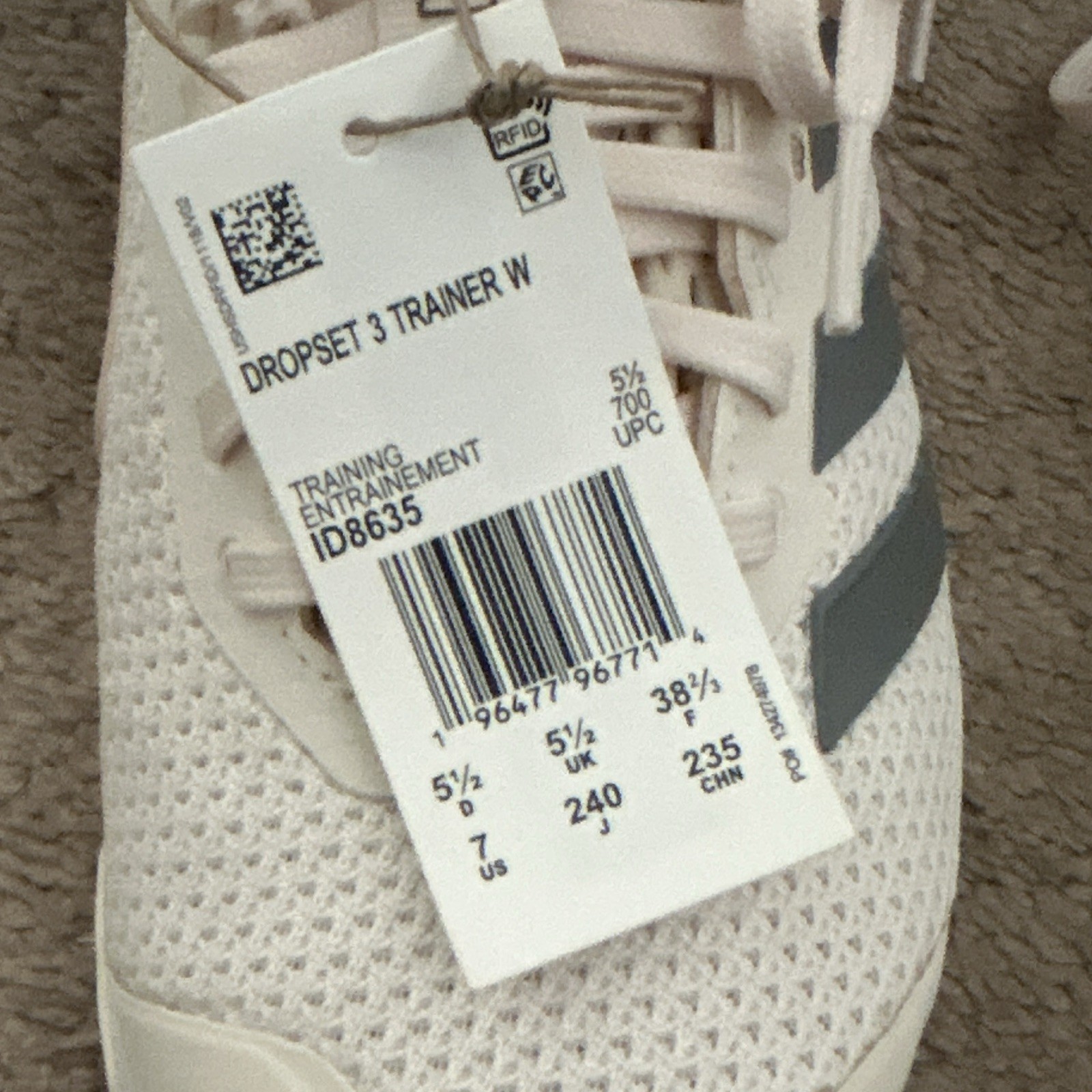 adidas Dropset 3 Chalk Semi Pink Spark Women’s Training Sneakers