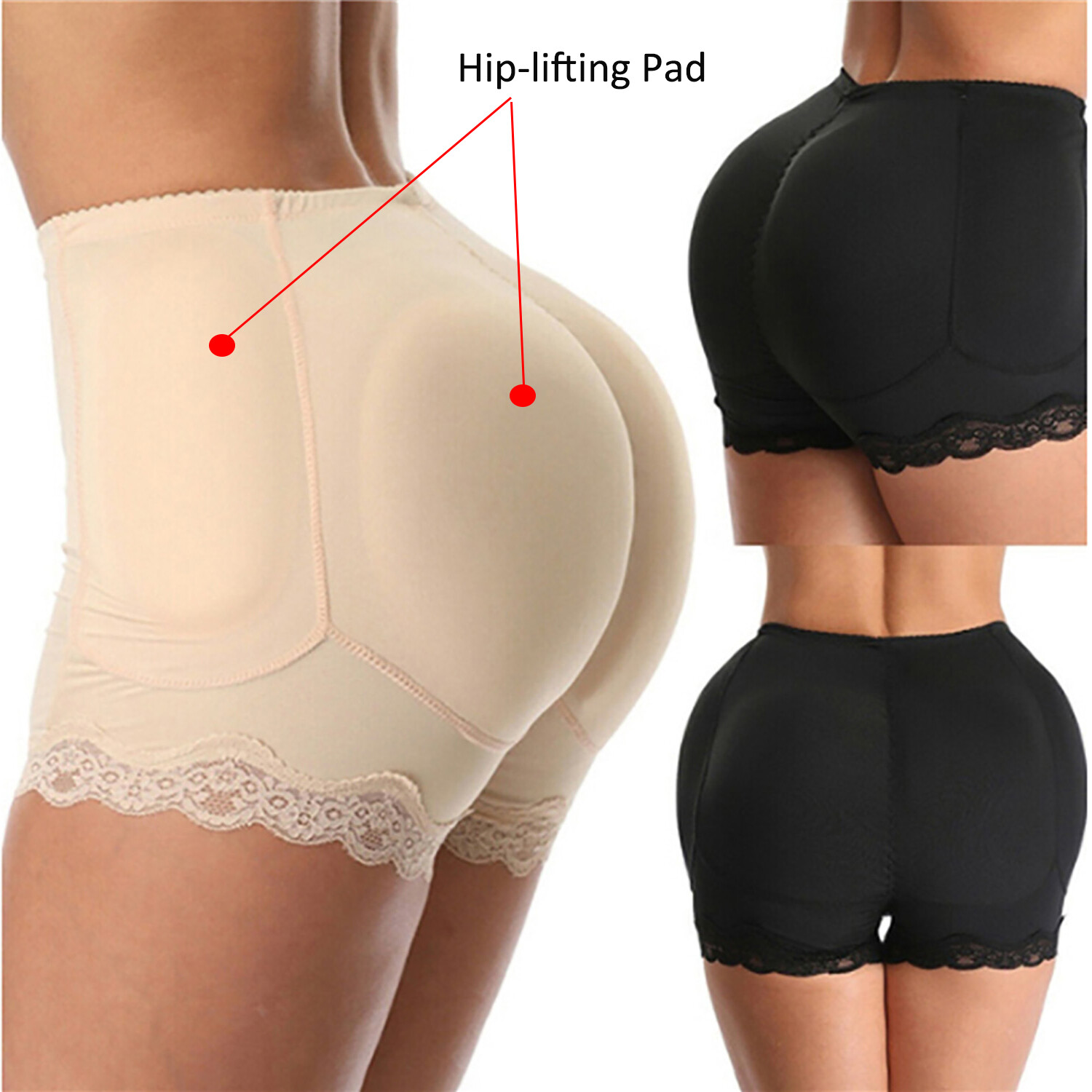 Women’s Butt Lifter Panties Padded Underwear Hip Enhancer Booty Shaper Fake Ass