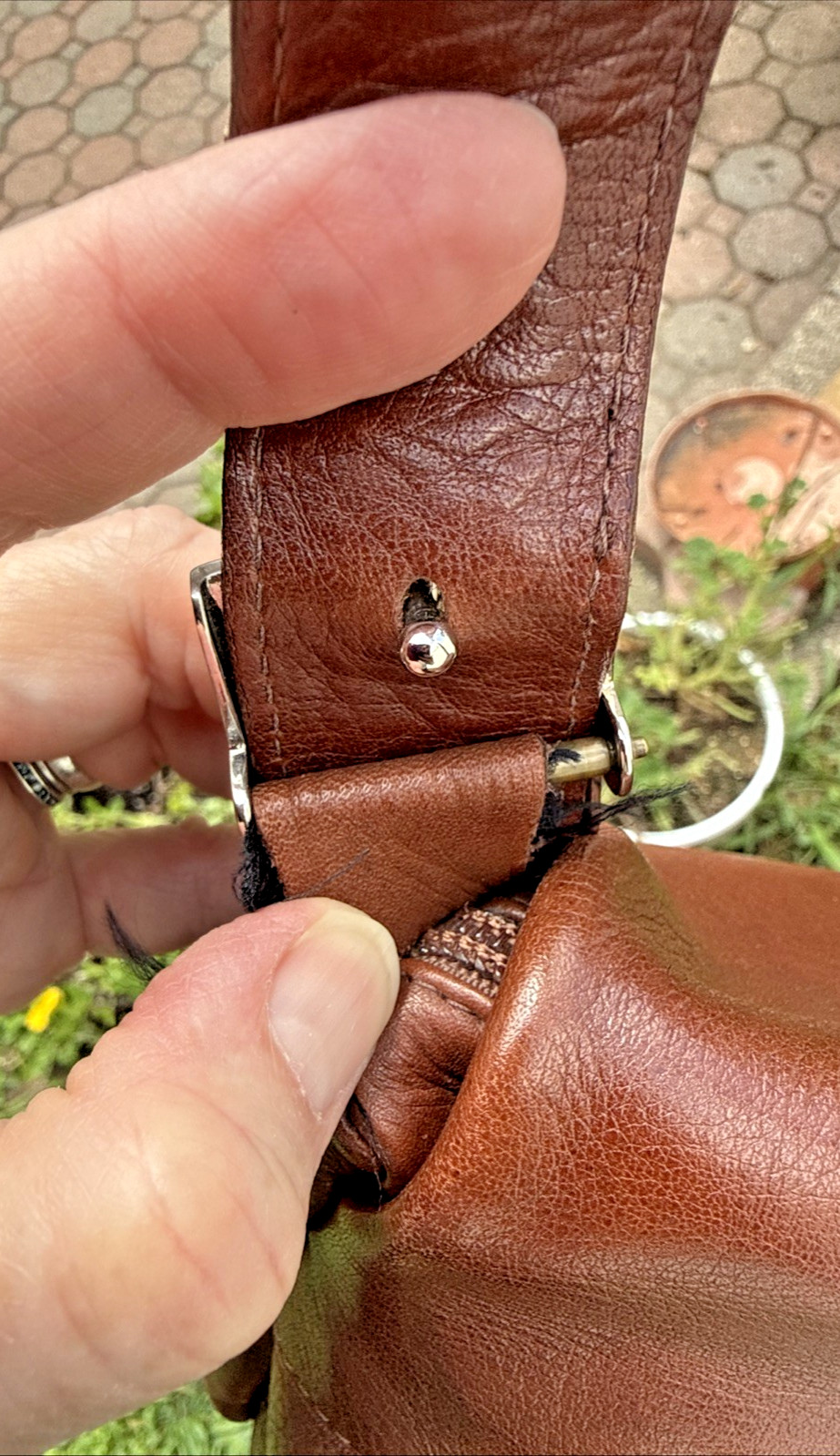 Tuscan’s Brown Italian All Leather Shoulder Satchel Mailbag Saddle Bag Adustable