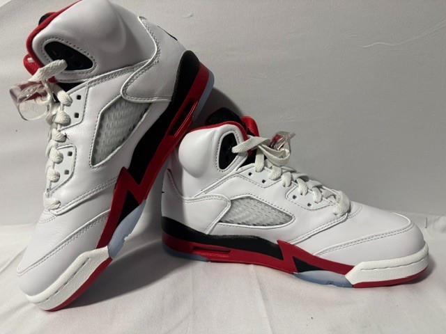 Nike Air Jordan 5 Retro OG Mens Size 6 M / 7.5 W Fire Red Black Tongue