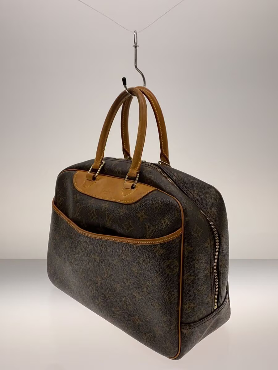 LOUIS VUITTON Bowling Vanity (Deauville) Monogram Canvas PVC BRW Allover