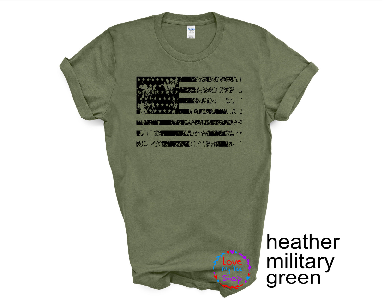 USA Distressed Flag Men T Shirt Patriotic Unisex Adult and youth sizes T-shirt