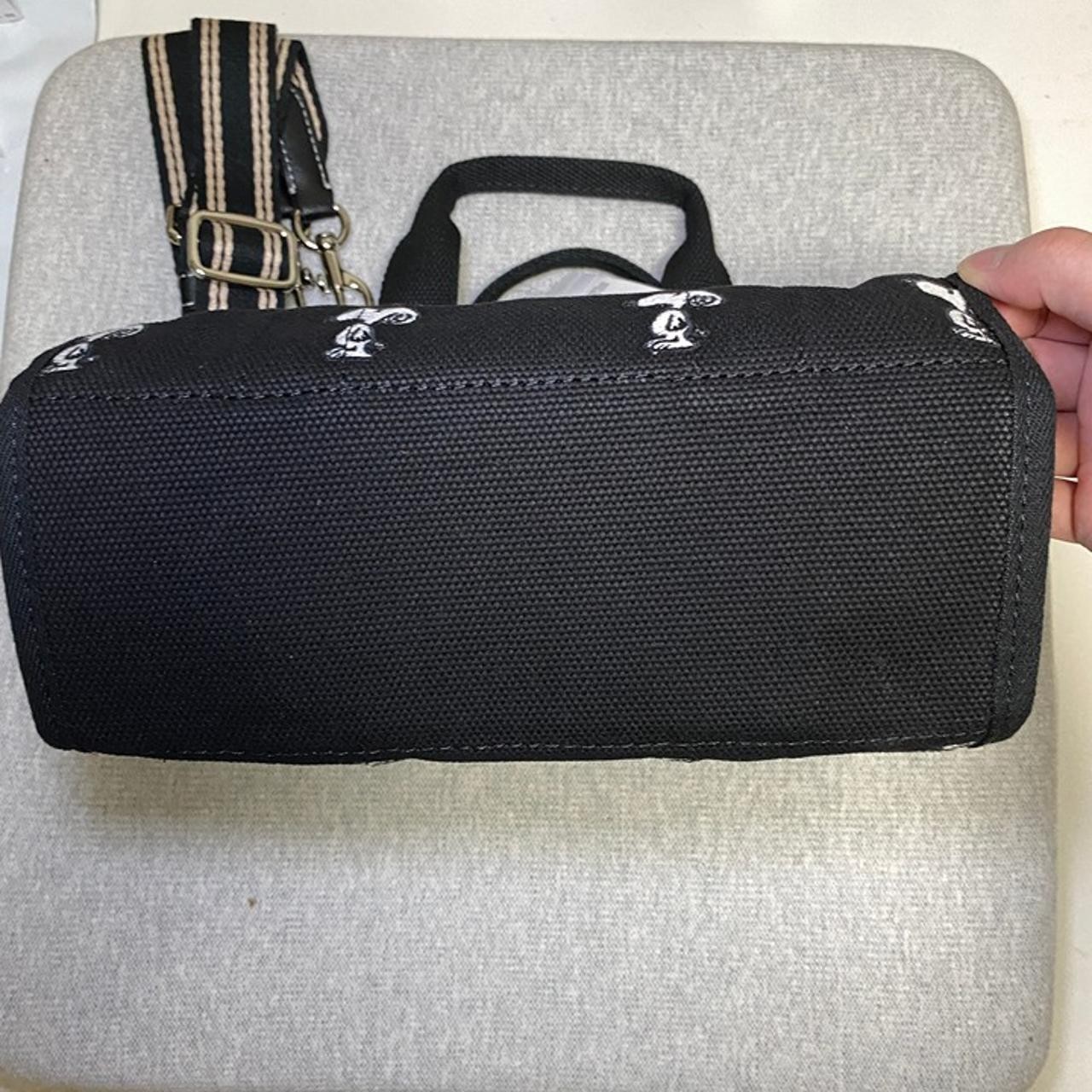 Coach X Peanuts Cargo Tote Bag 26 With Snoopy Print