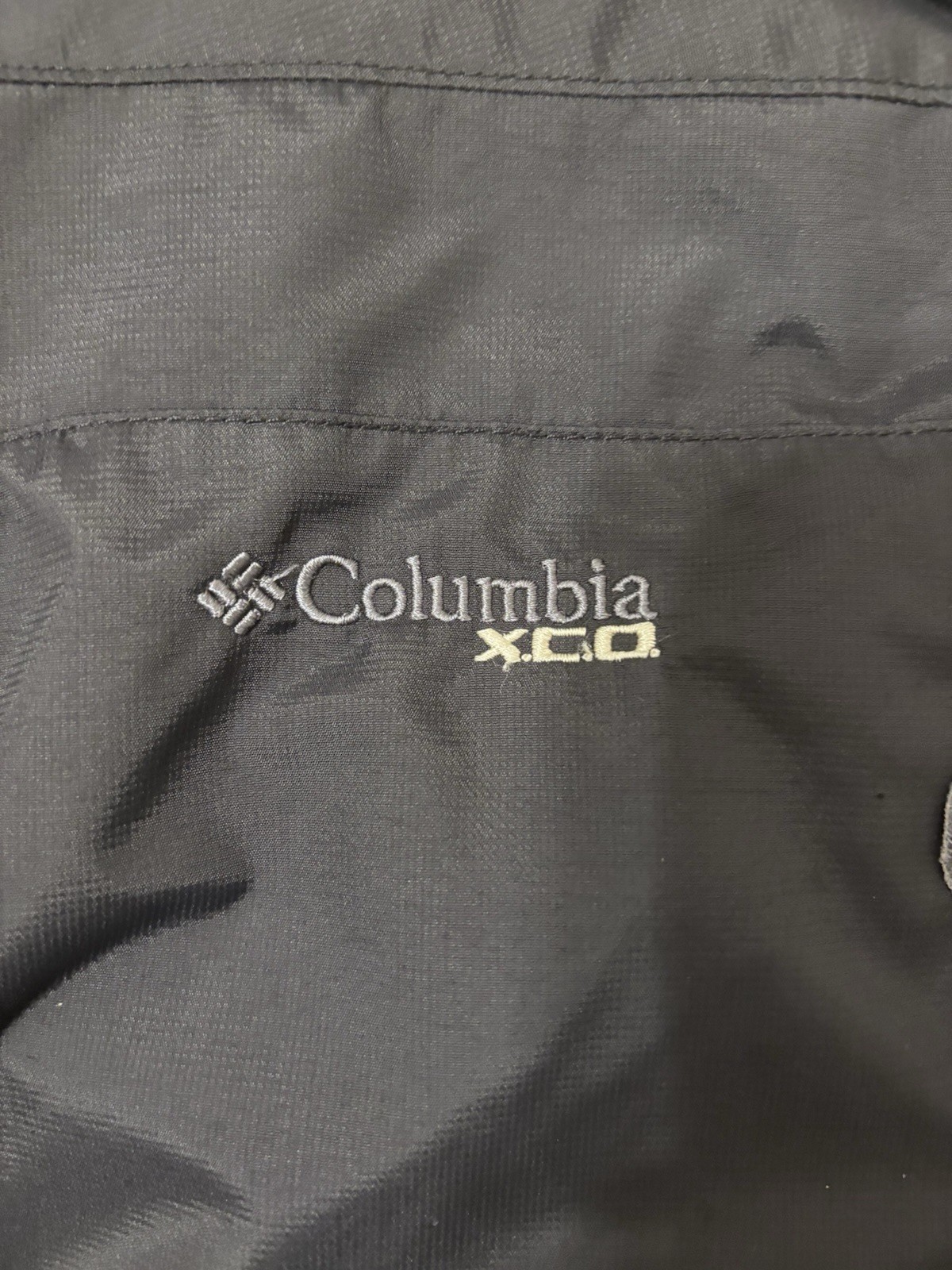 Columbia Jacket Mens L Black Full Zip 2in1 Shell With Detachable Liner