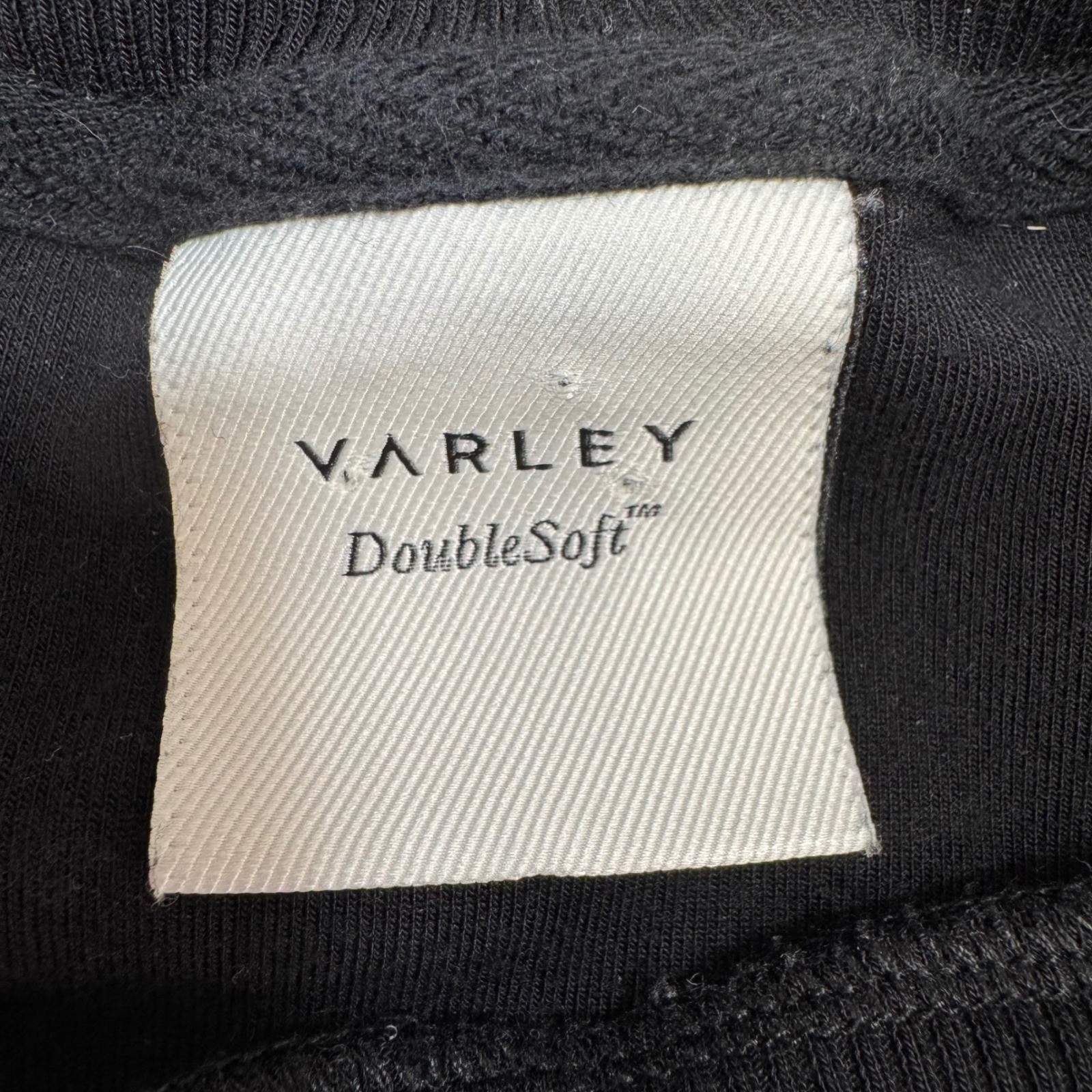 Varley Charter Sweat 2.0 DoubleSoft Black Side Zip Sweatshirt VAR01658 Large